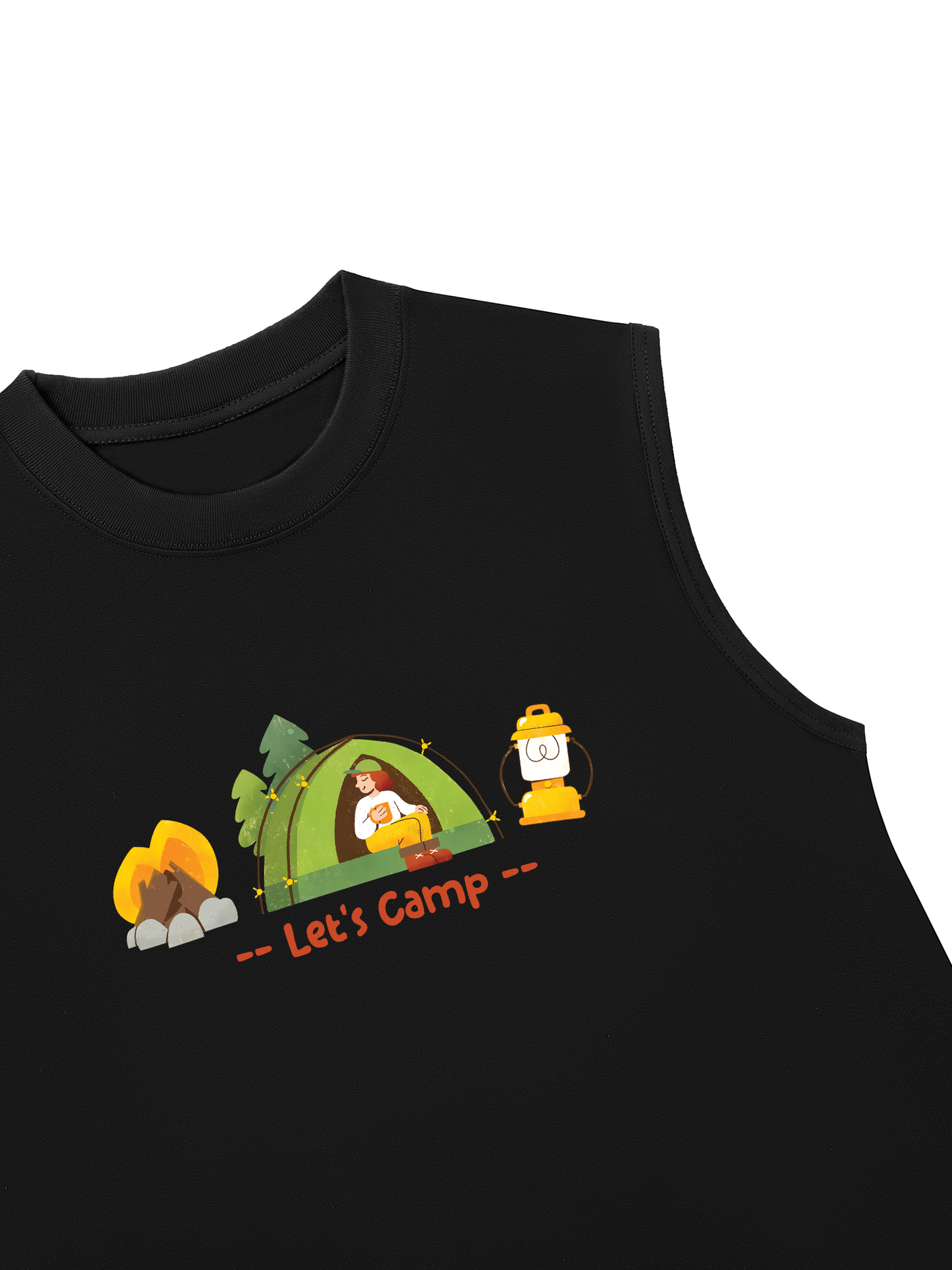 Áo Ba Lỗ Relaxed Fit Let_s Camp