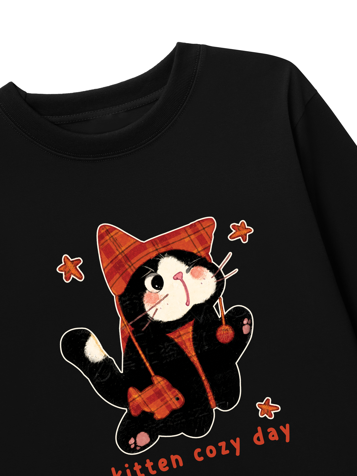 Áo Thun Dài Tay  Kitten Cozy Day