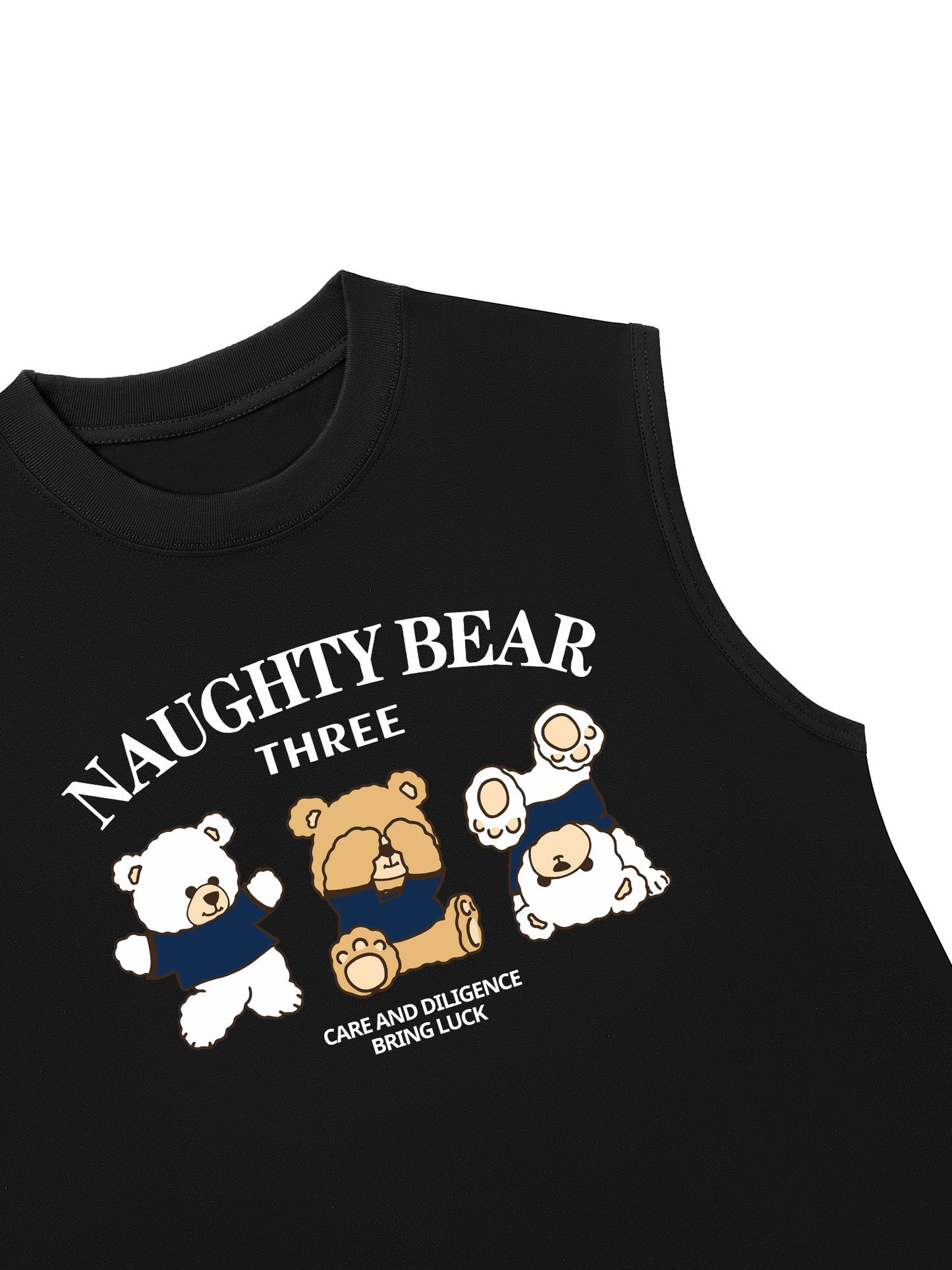 Áo Ba Lỗ Relaxed Fit Naughty Bear Three
