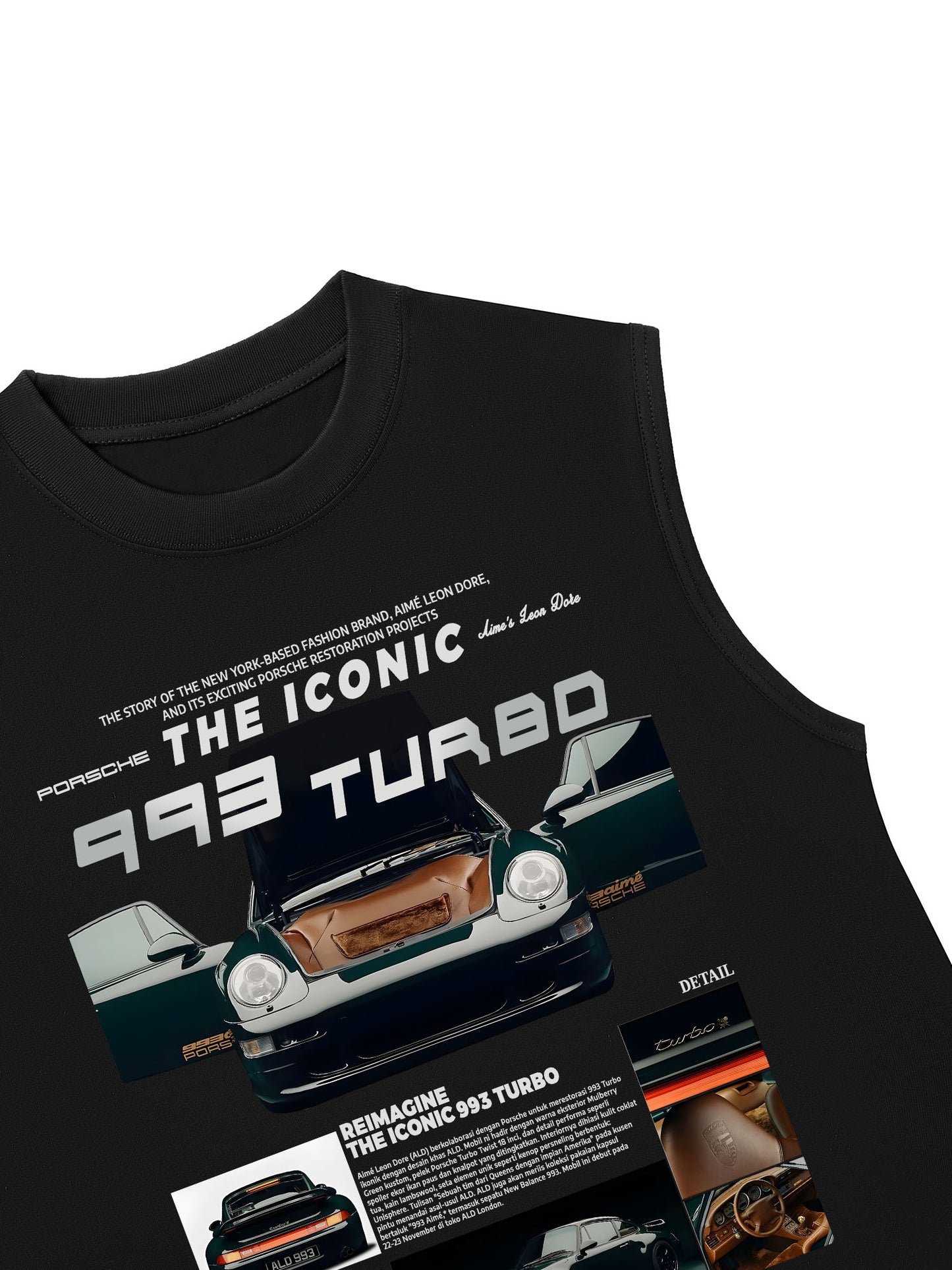 Áo Ba Lỗ Relaxed Fit CAR The Iconic 993 Turbo