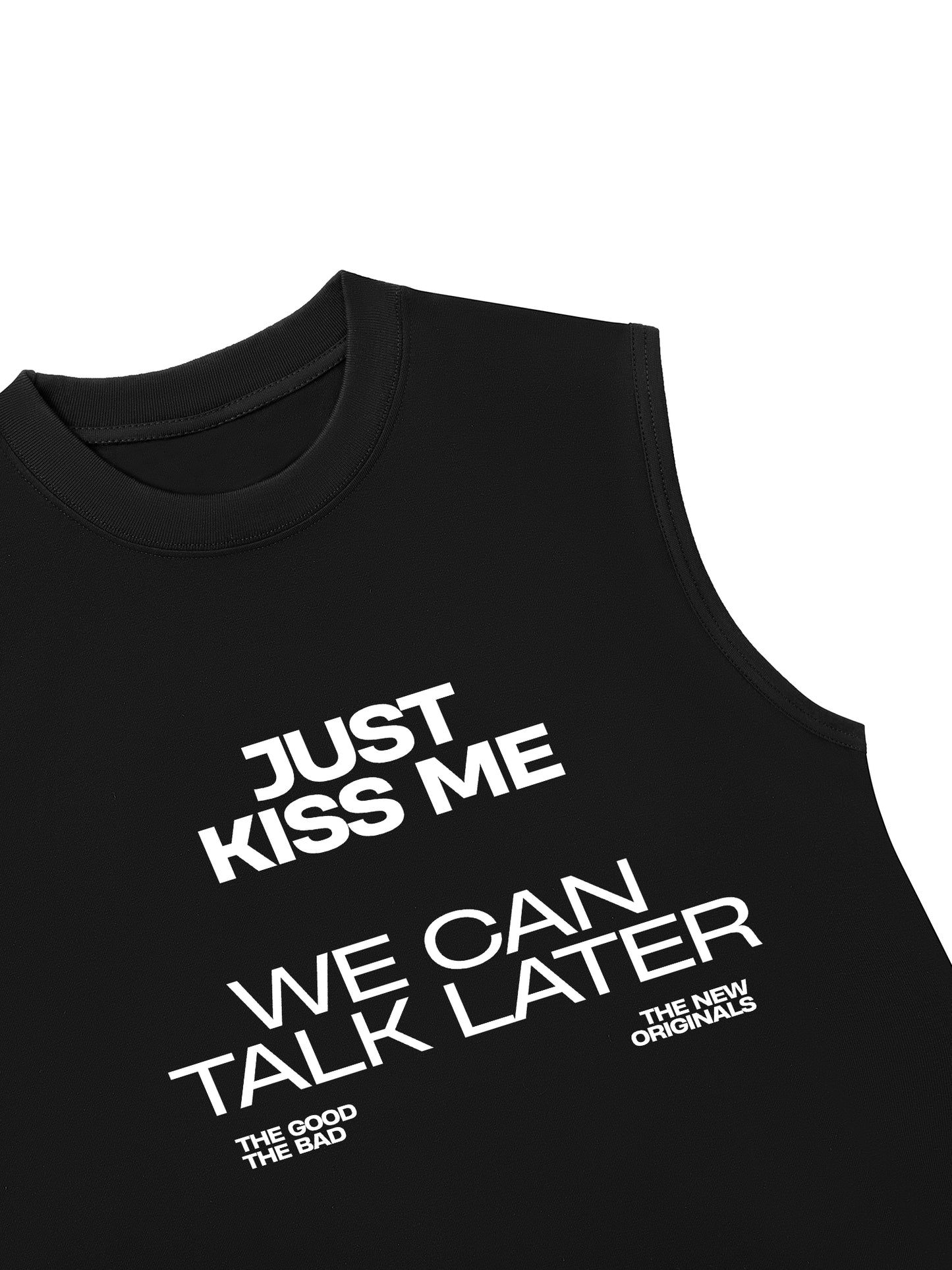 Áo Ba Lỗ Relaxed Fit Life Vibe Just Kiss Me