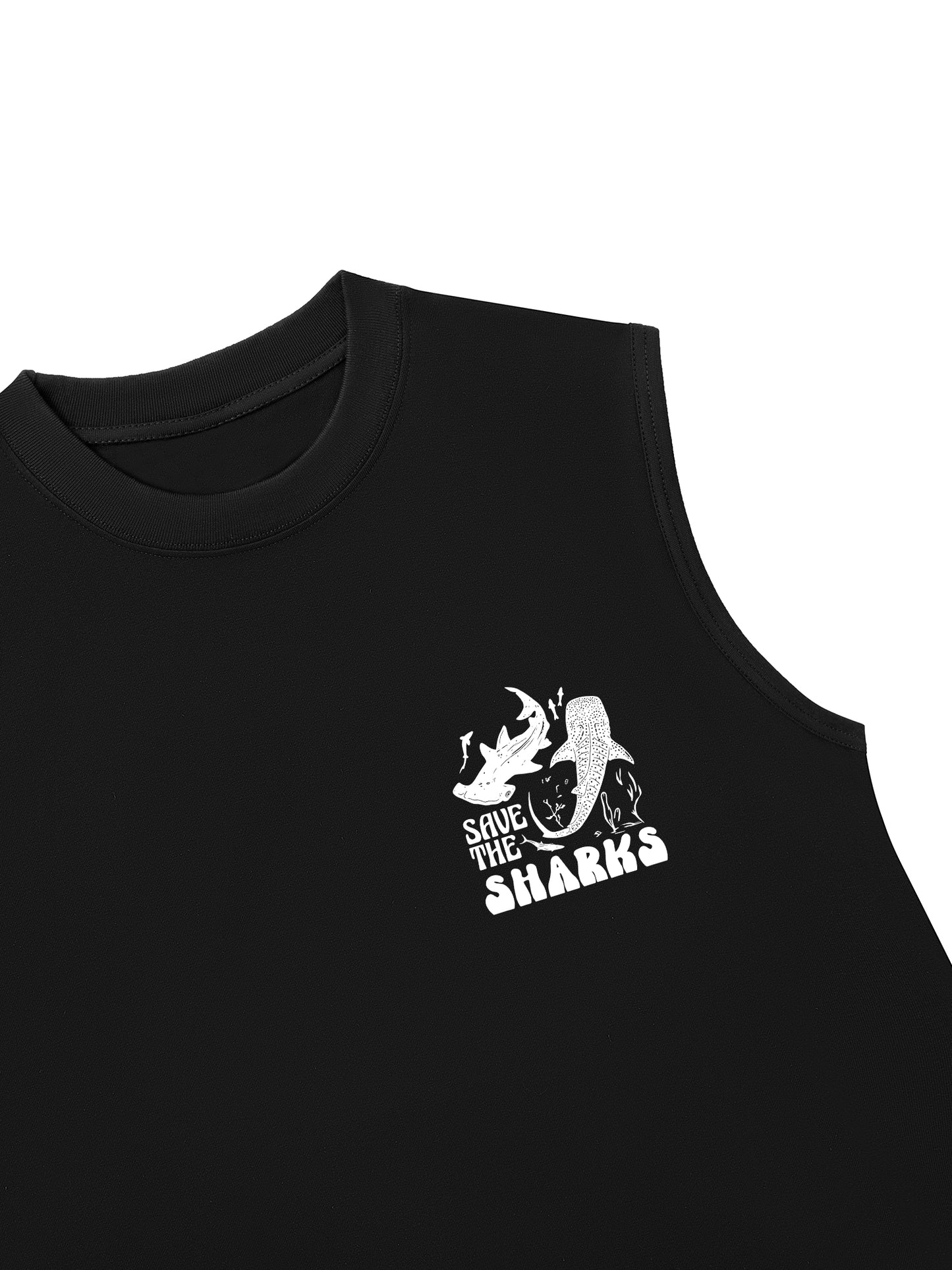 Áo Ba Lỗ Relaxed Fit Ocean Save The Shark