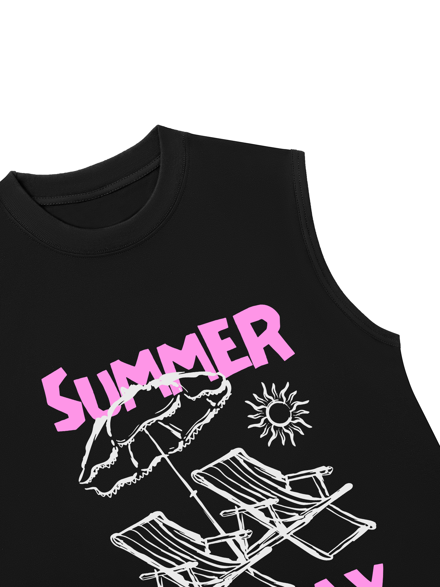 Áo Ba Lỗ Relaxed Fit Summer Holiday The Girl