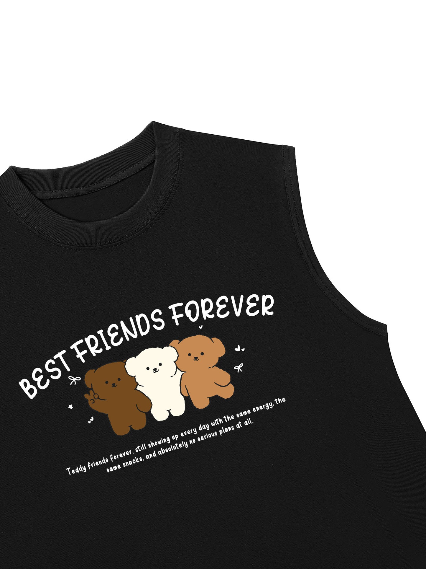 Áo Ba Lỗ Relaxed Fit Teddy Land Best Friends Forever