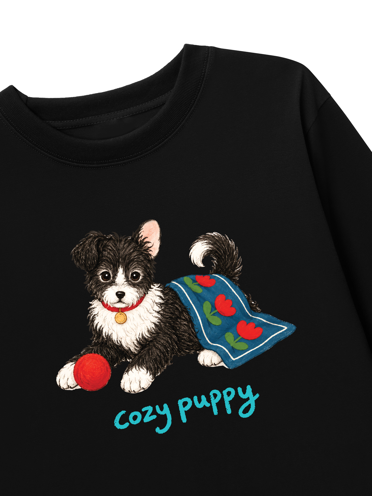 Áo Thun Dài Tay Cozy Puppy Tulip