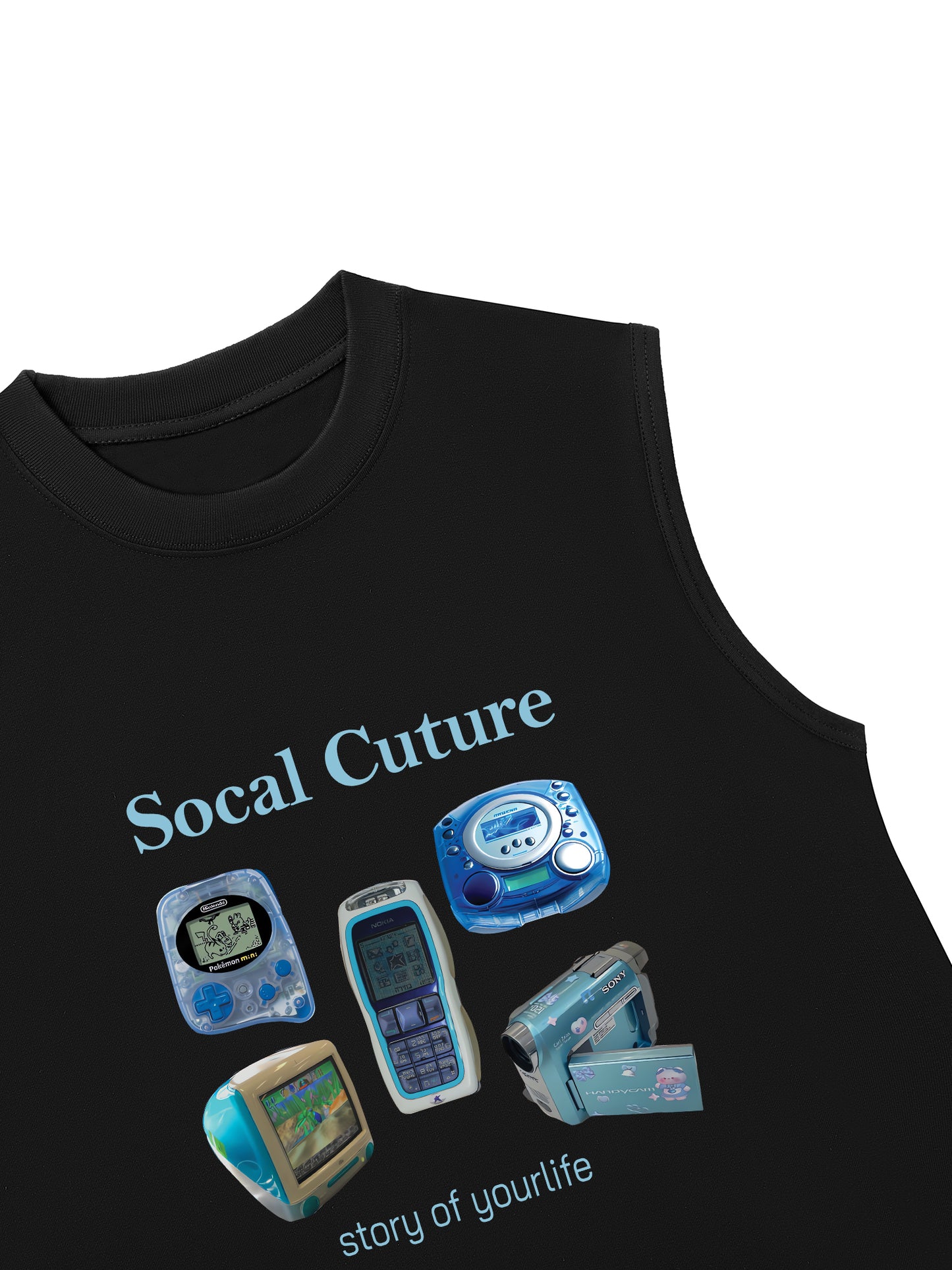Áo Ba Lỗ Relaxed Fit Socal Cuture - Story Of Life