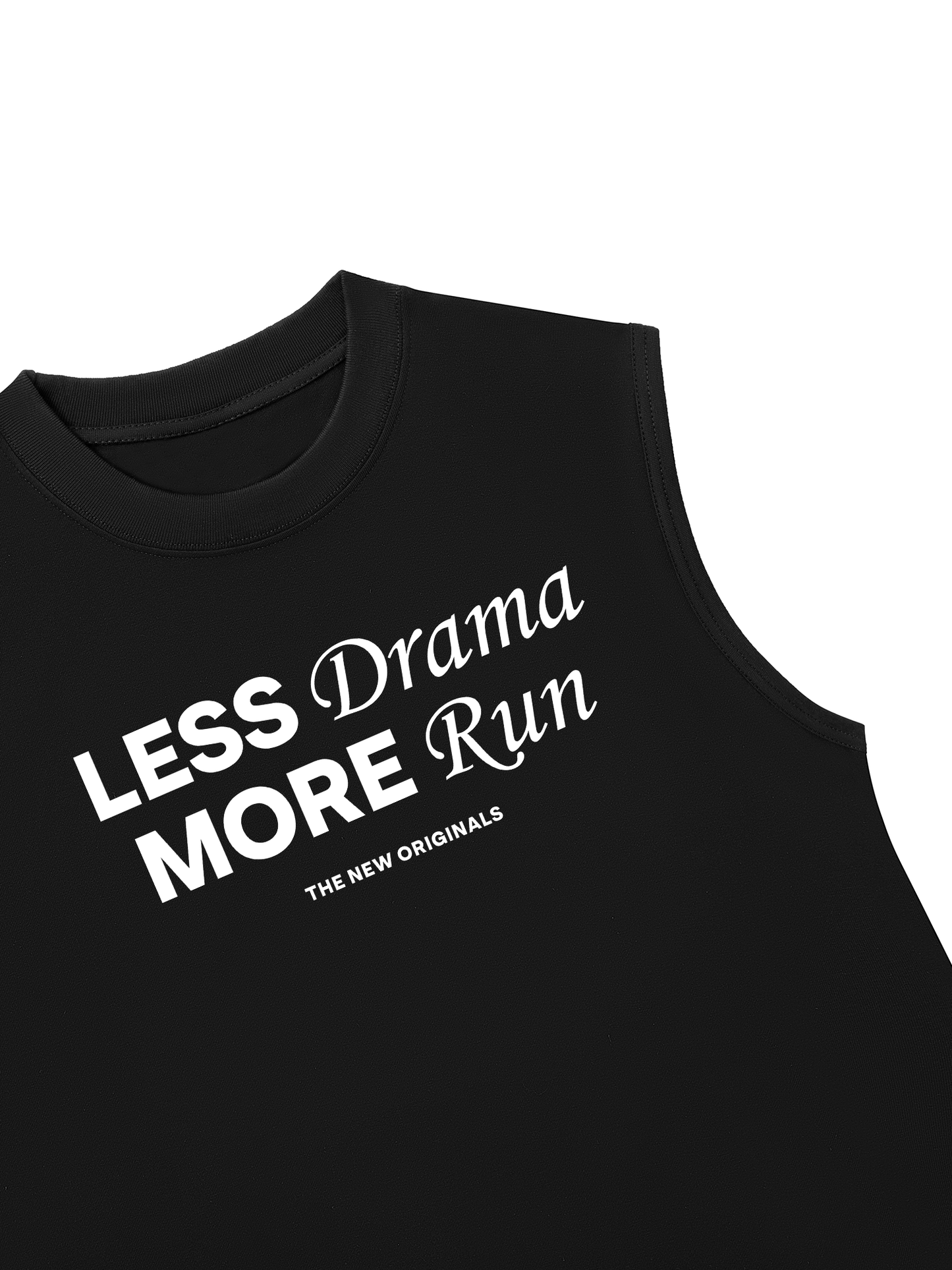 Áo Ba Lỗ Relaxed Fit Less Drama More Run
