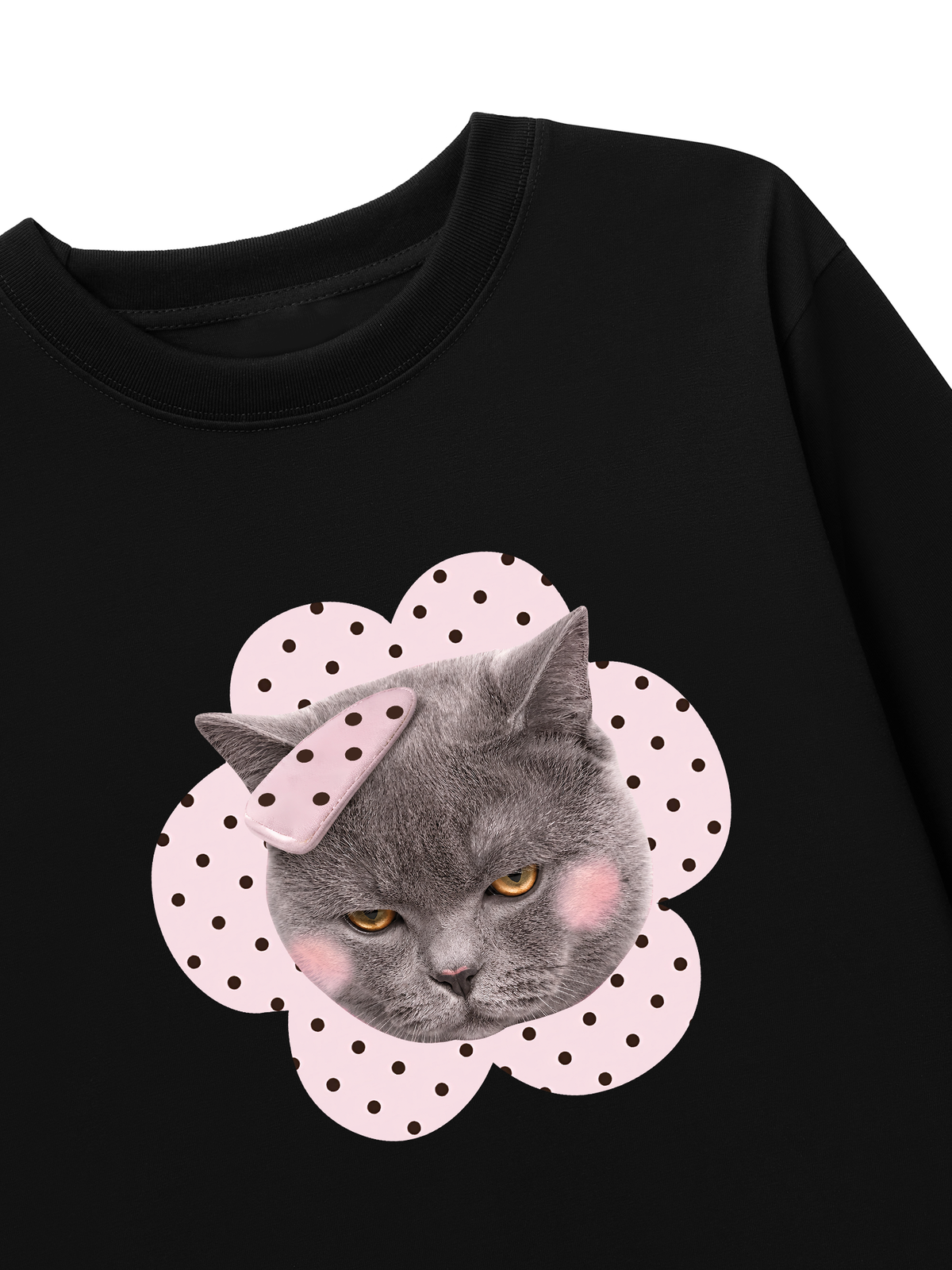 Áo Thun Dài Tay Pinky Cat