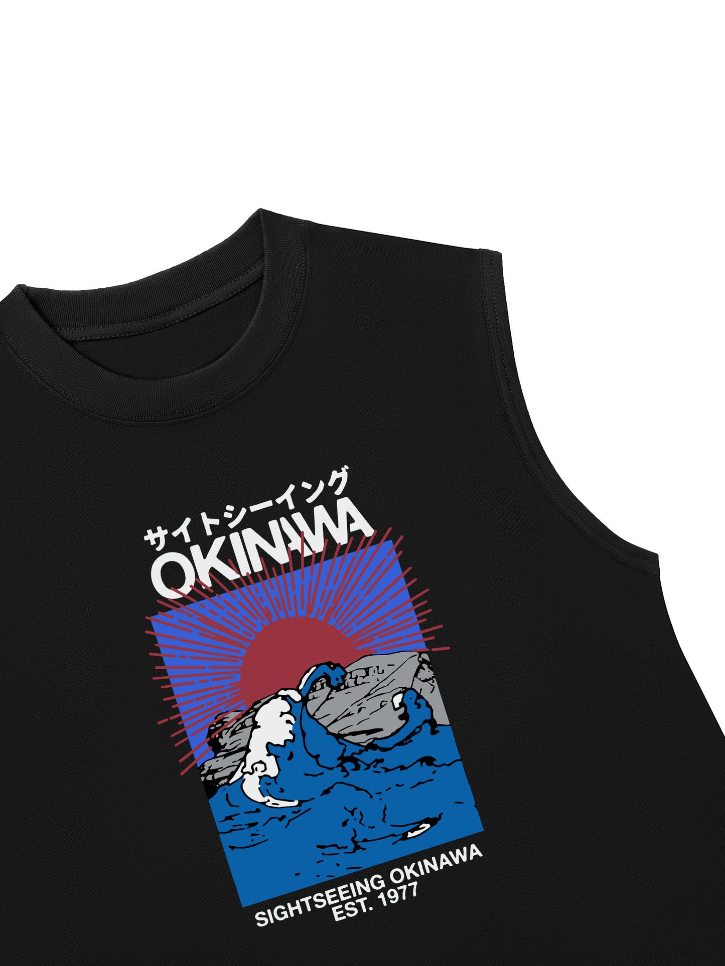 Áo Ba Lỗ Relaxed Fit Great Wave Okinawa