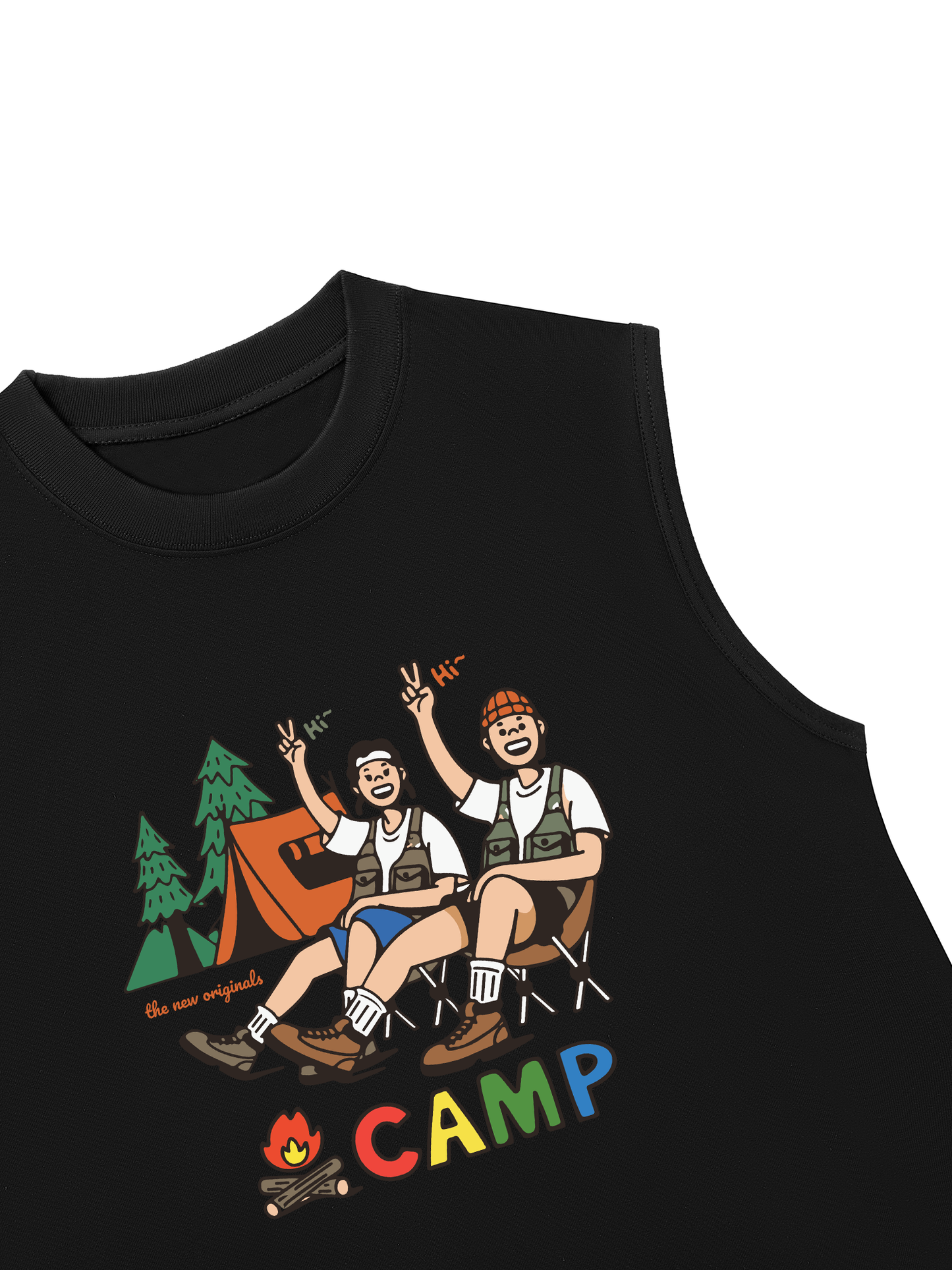 Áo Ba Lỗ Relaxed Fit Go Camping