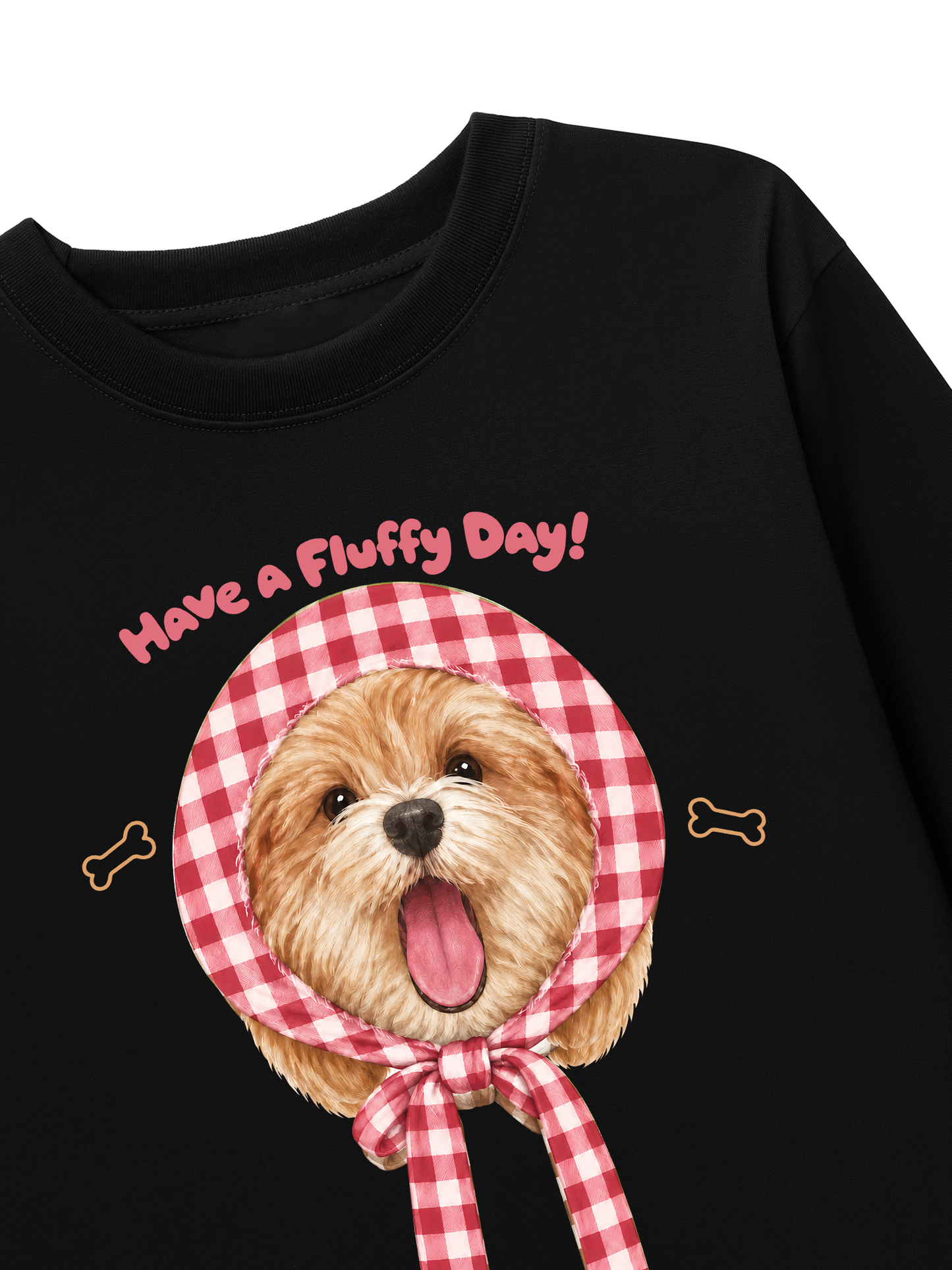 Áo Thun Dài Tay Red Have A Fluffy Day!
