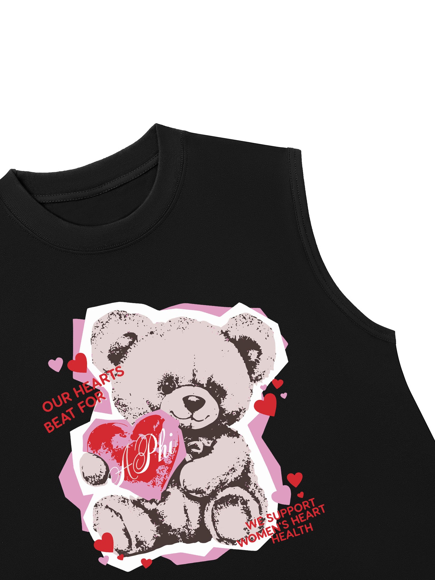 Áo Ba Lỗ Relaxed Fit Our Hearts Beat For