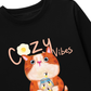 Áo Thun Dài Tay Cozzy Vibes Cat Egg