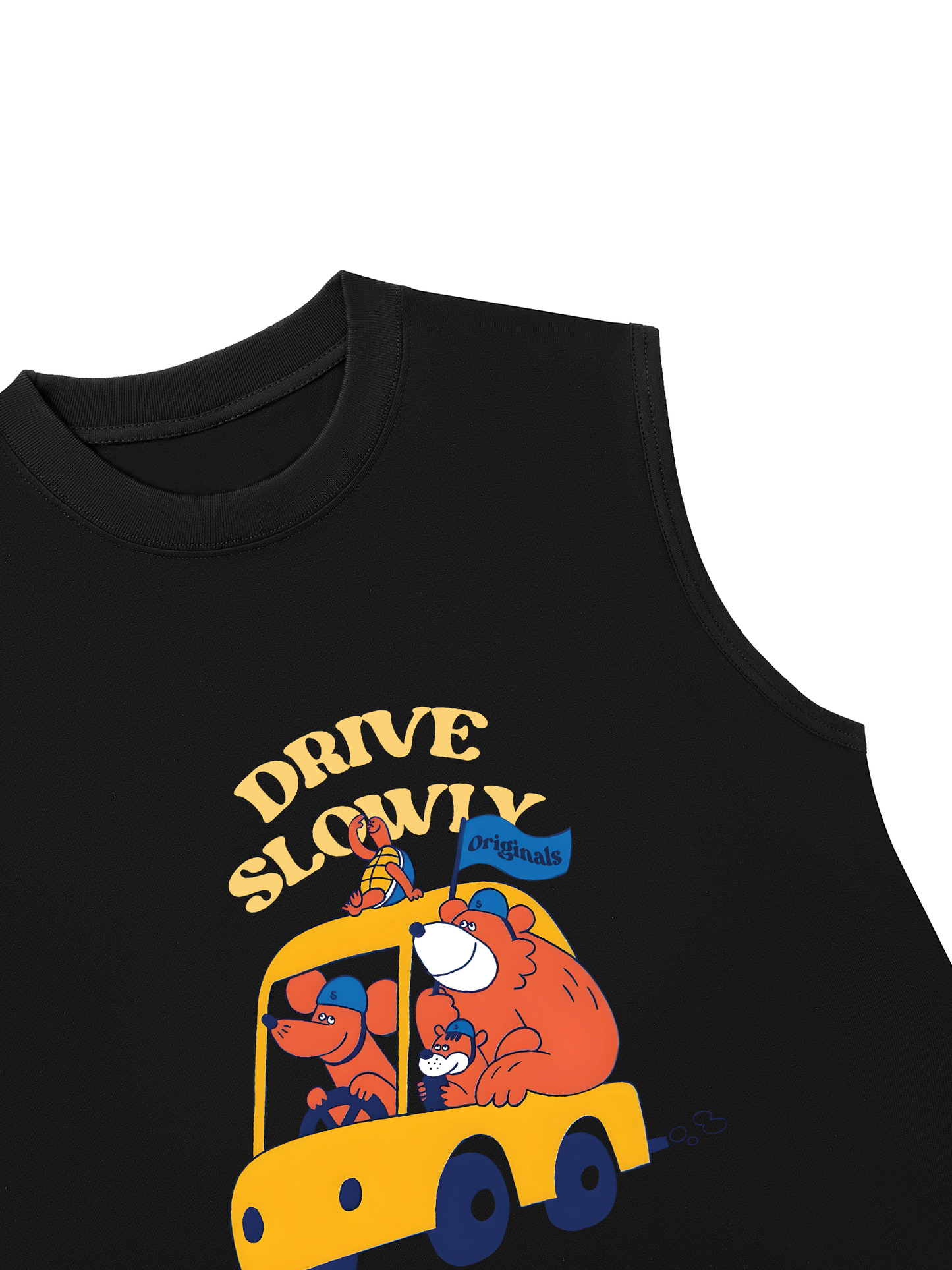 Áo Ba Lỗ Relaxed Fit Drive Slowly_