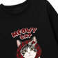 Áo Thun Dài Tay  Meowy Cat Red Xmas Plaid