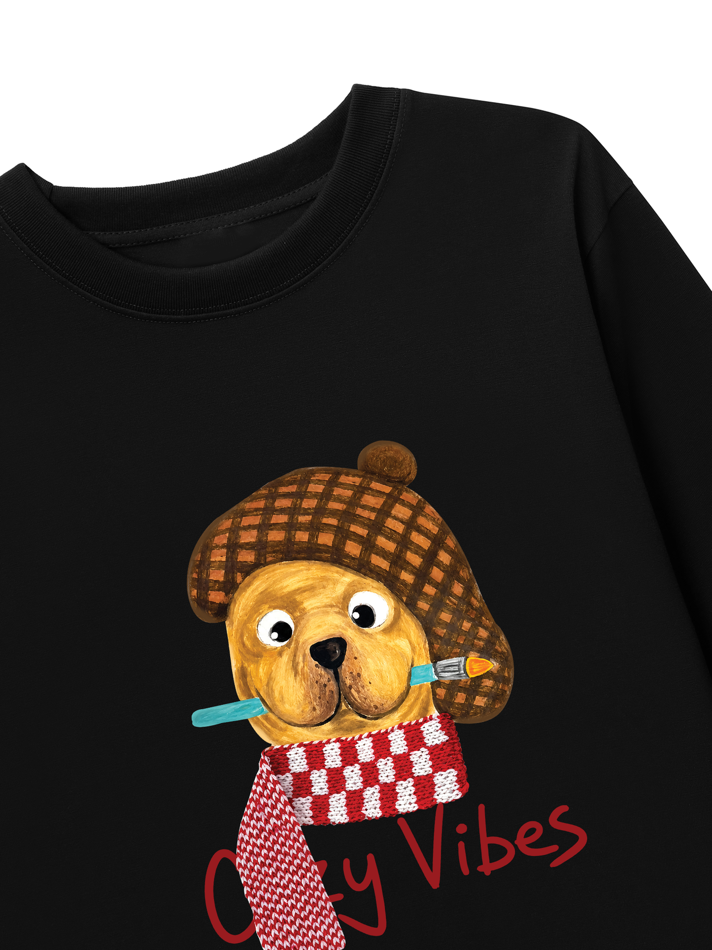 Áo Thun Dài Tay Cozy Vibes Puppy