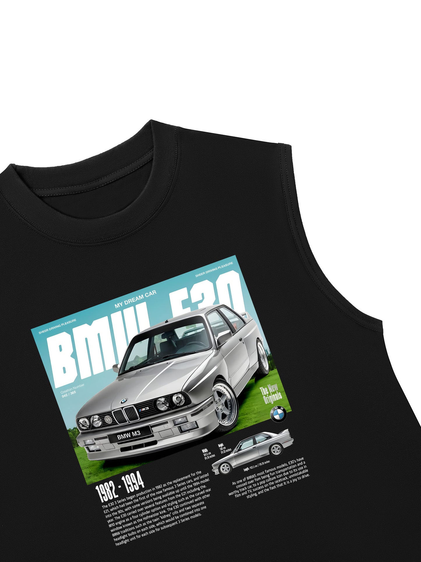 Áo Ba Lỗ Relaxed Fit CAR BMW E30 My Dream Car