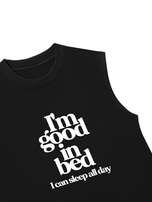 Áo Ba Lỗ Relaxed Fit Life Vibe Good In Bed