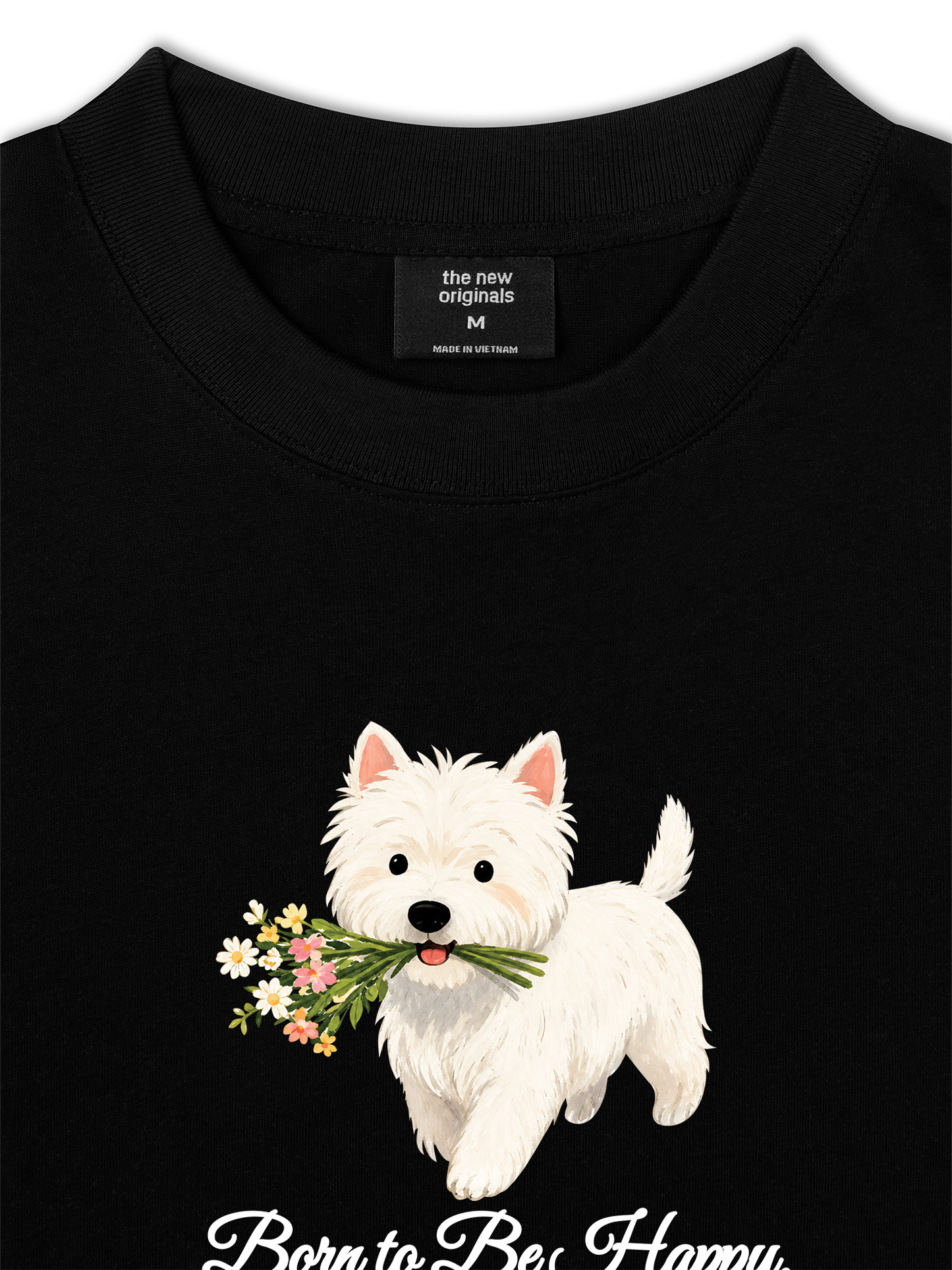 Áo Thun Relaxed Fit Born To Be Happy