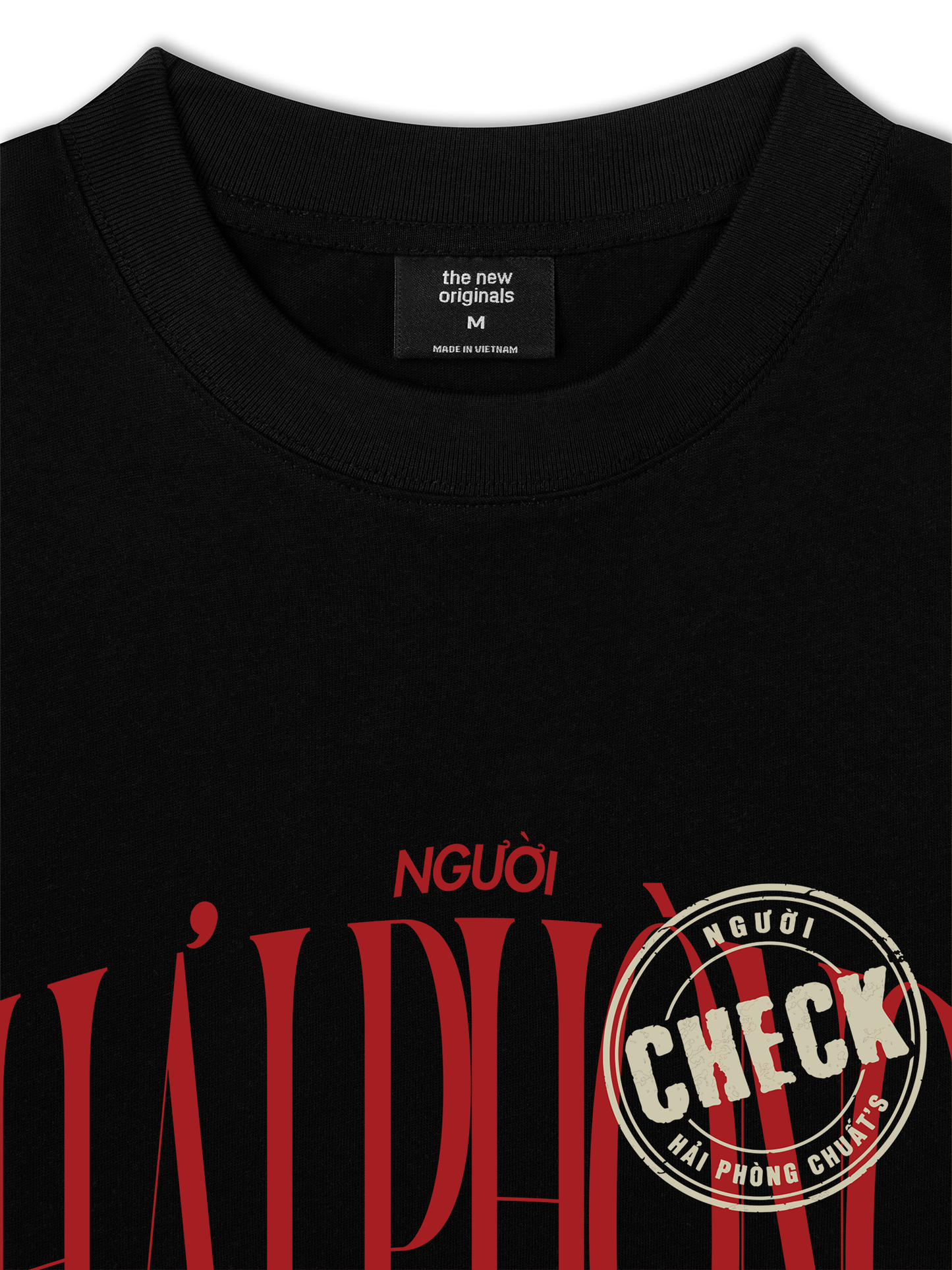 Áo Thun Relaxed Fit Check Người Hải Phòng Chuất