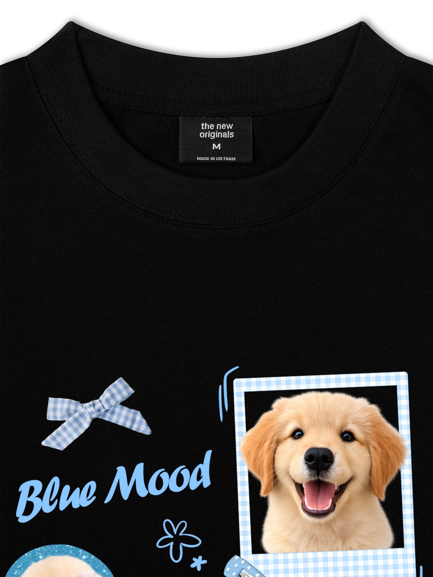 Áo Thun Relaxed Fit Daily Cuties Blue Mood Good Pup