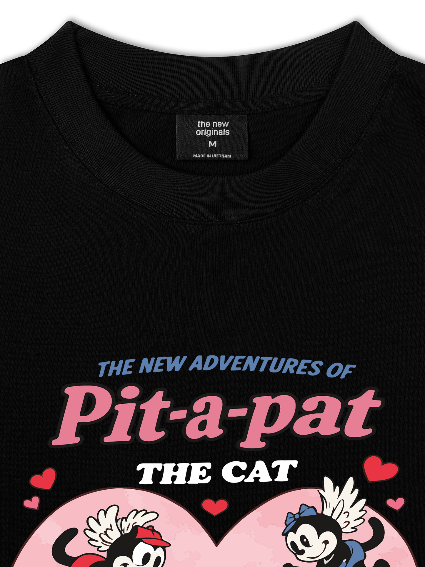 Áo Thun Relaxed Fit Cute Girl Funny Cat Couple
