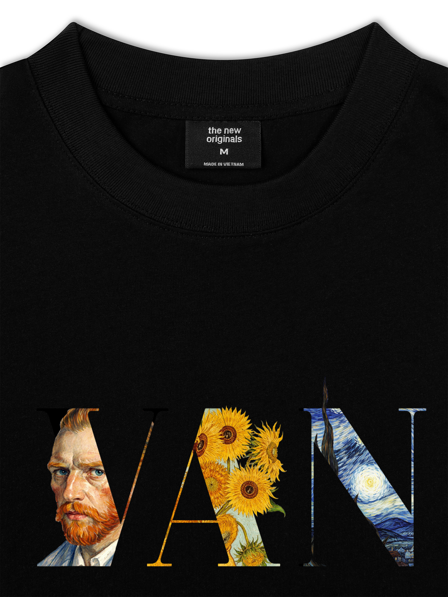 Áo Thun Relaxed Fit Masterpiece Van Gogh Typography