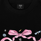 Áo Thun Relaxed Fit Cute Girl Pink Bow And Animal