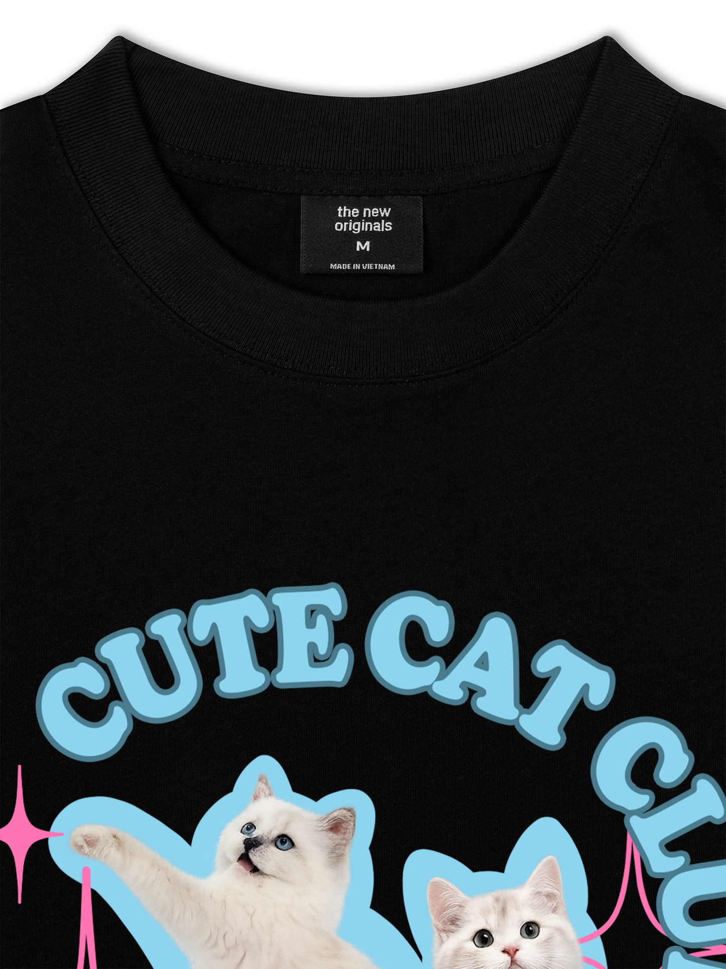Áo Thun Relaxed Fit Daily Cuties Cute Cat Club