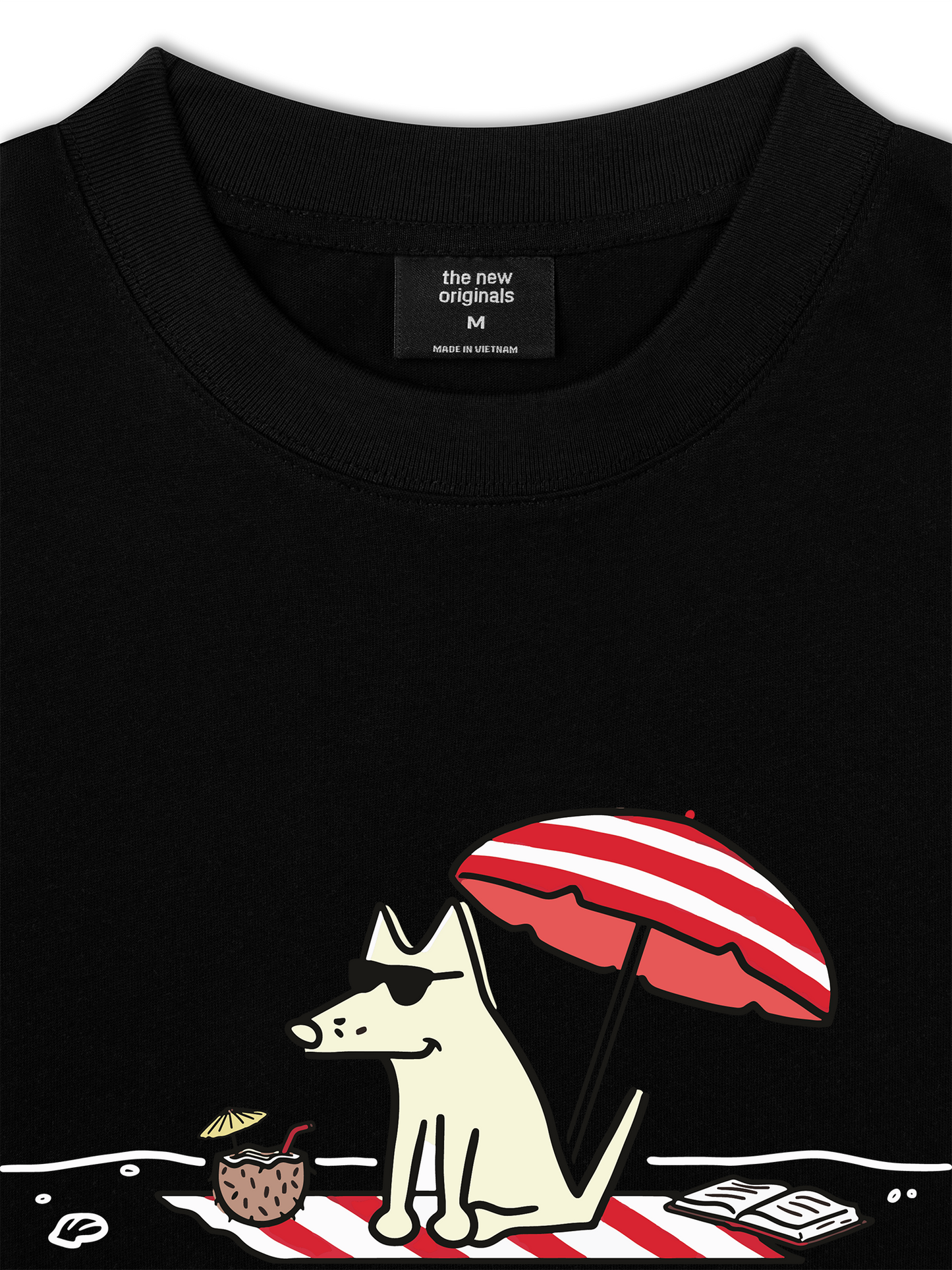 Áo Thun Relaxed Fit Go Outside Resting Beach Face