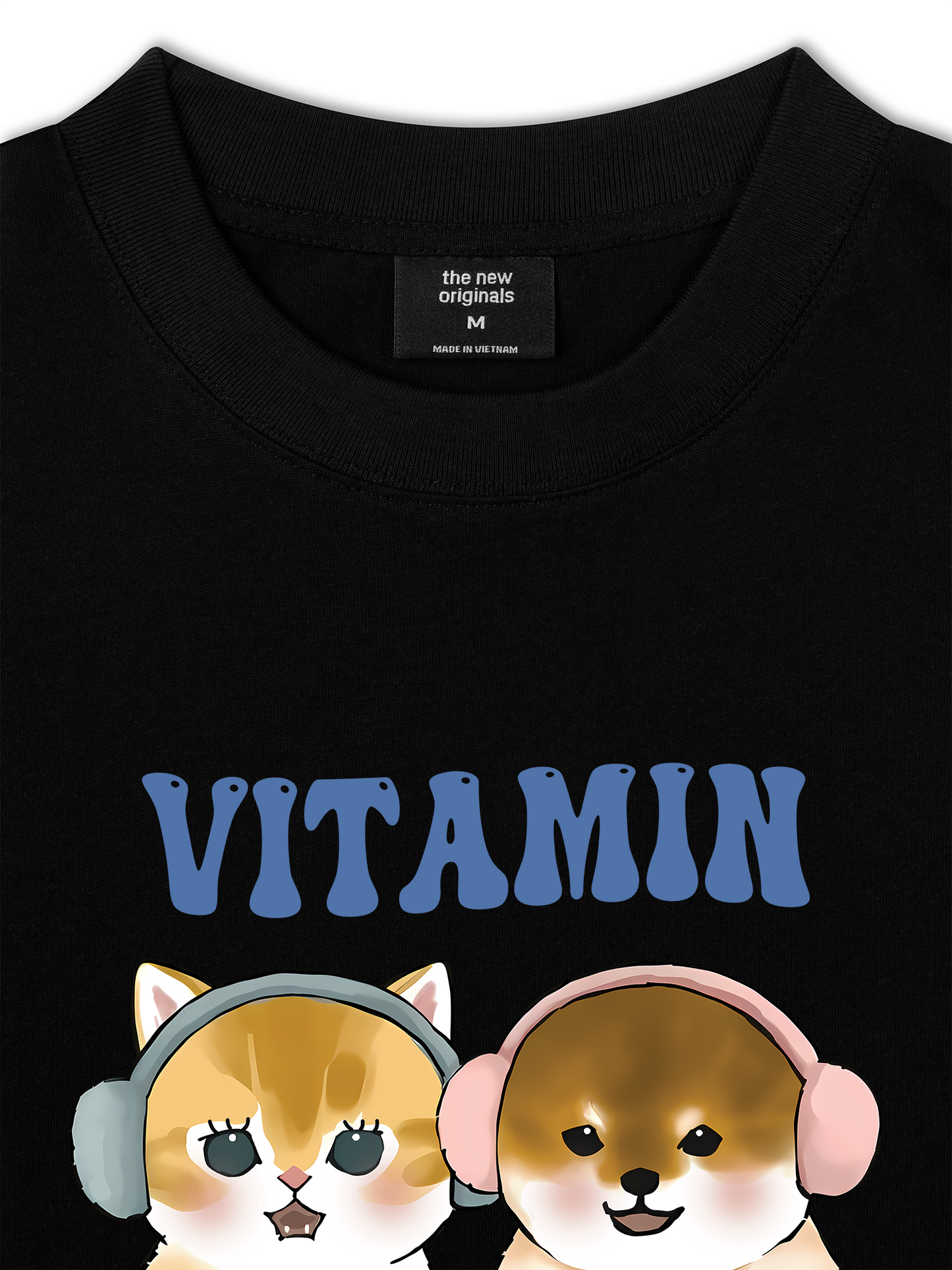 Áo Thun Relaxed Fit Vitamin Meow And Woof