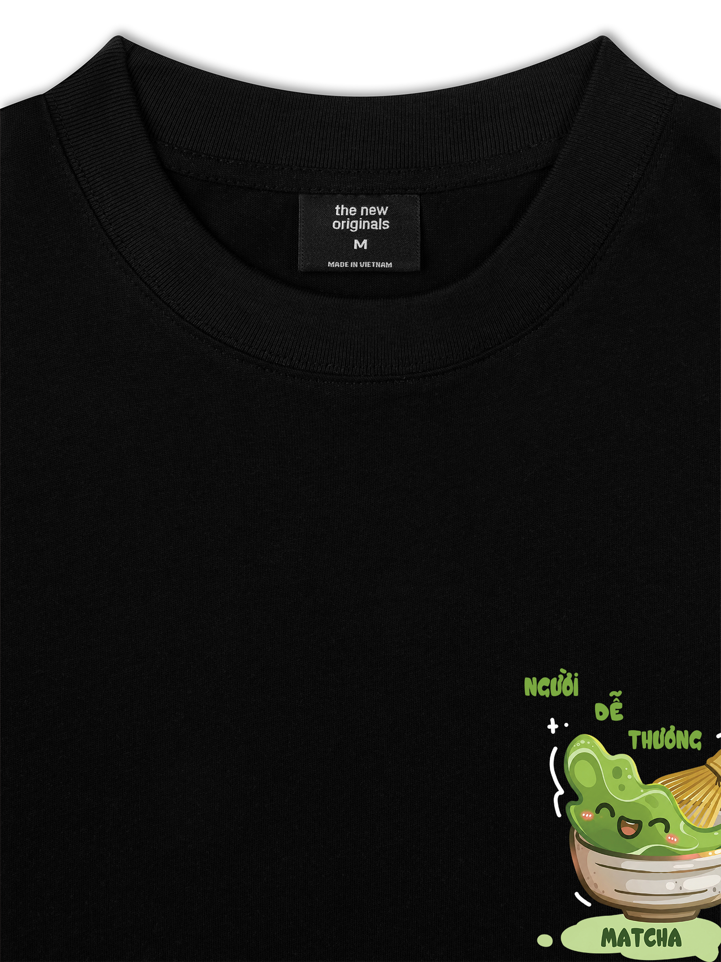 Áo Thun Relaxed Fit Người Dễ Thương Thích Matcha