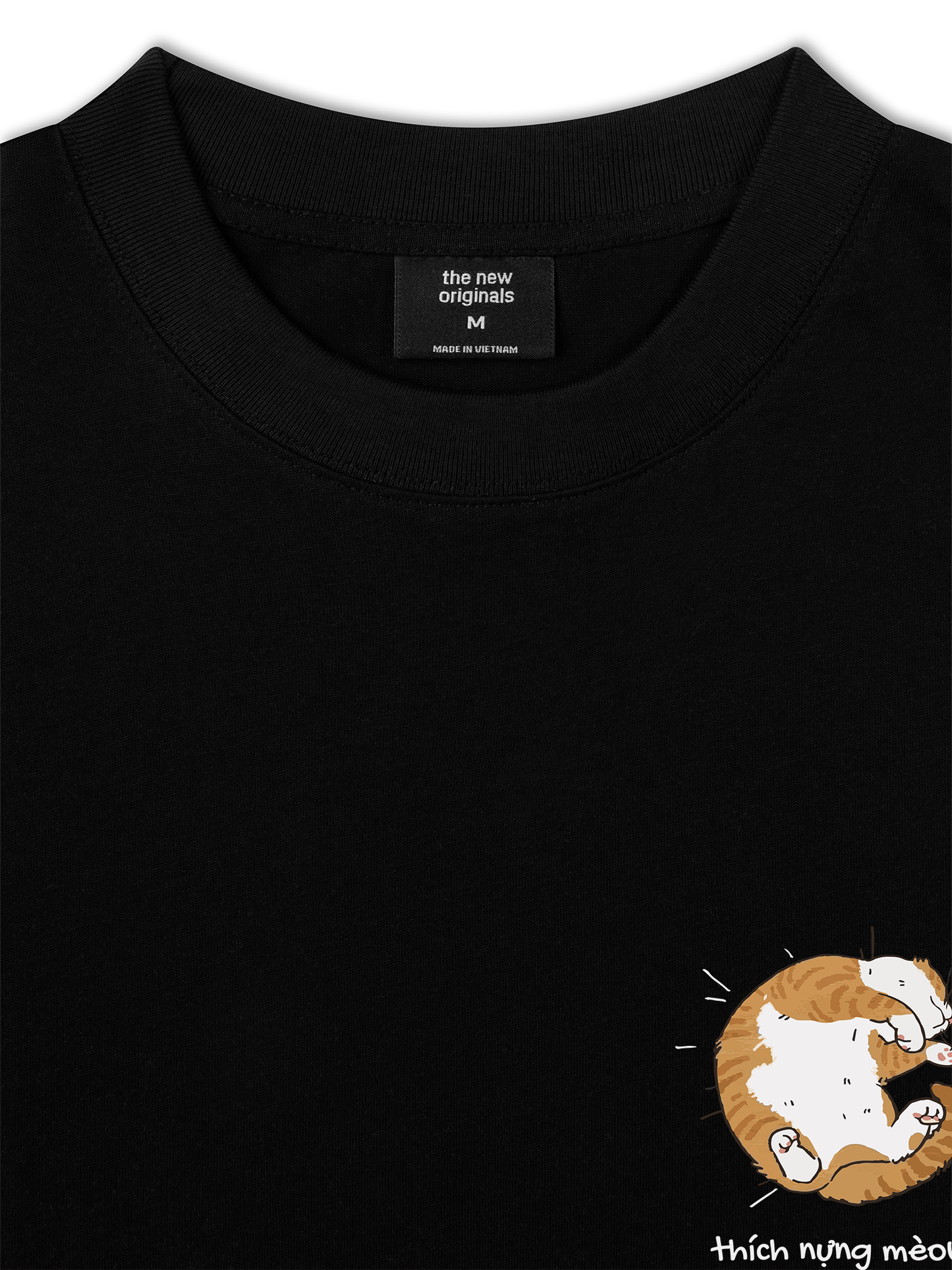 Áo Thun Relaxed Fit Thích Nựng Mèo