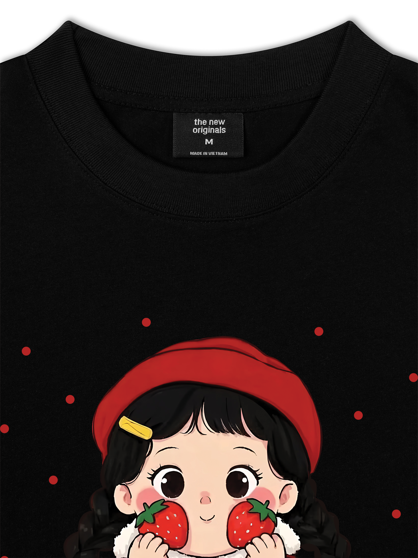 Áo Thun Relaxed Fit Dolly Girl Cute Strawberry Girl