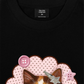 Áo Thun Relaxed Fit Cute Pink Flower Cat