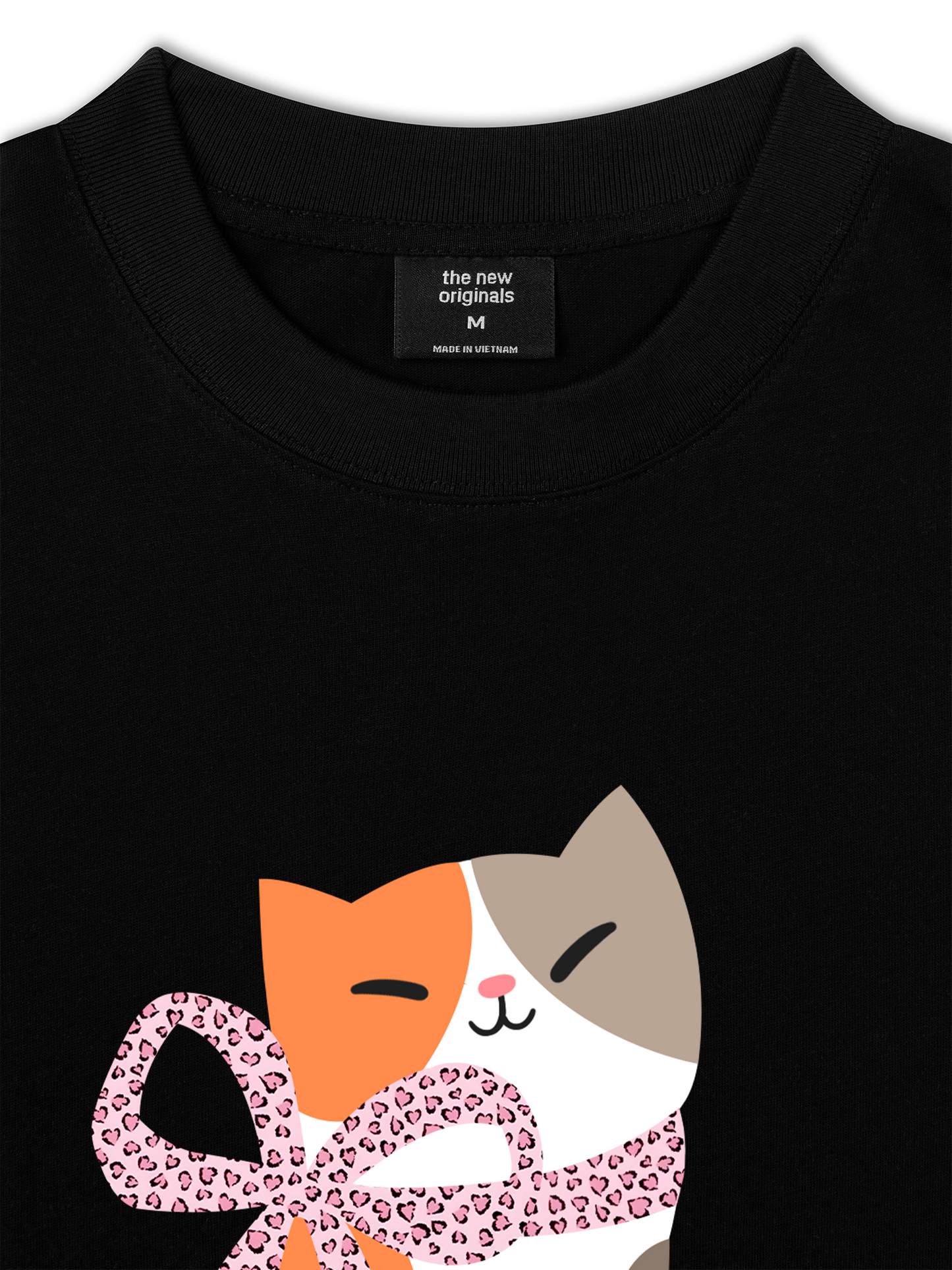 Áo Thun Relaxed Fit Daily Cuties Meow & Bow