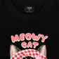 Áo Thun Relaxed Fit Meowy Cat Pink Plaid