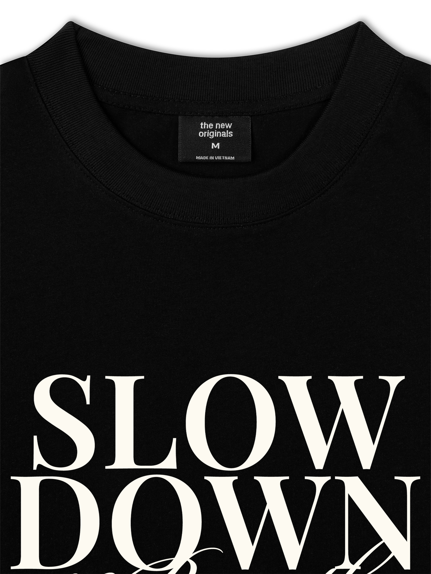 Áo Thun Relaxed Fit Slow Down & Breathe