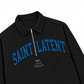 Áo Sweater Polo Nỉ Hai Da  Blue Saint Latent Logo
