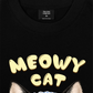 Áo Thun Relaxed Fit Blue Plaid Meowy Cat
