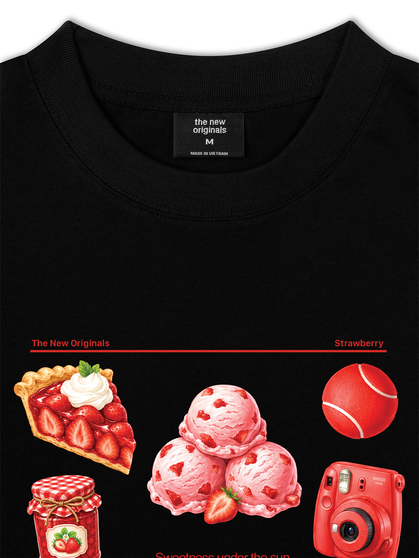 Áo Thun Relaxed Fit Strawberry Pack