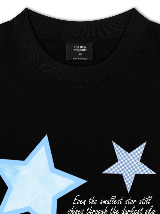 Áo Thun Relaxed Fit Daily Cuties Blue Star Mood