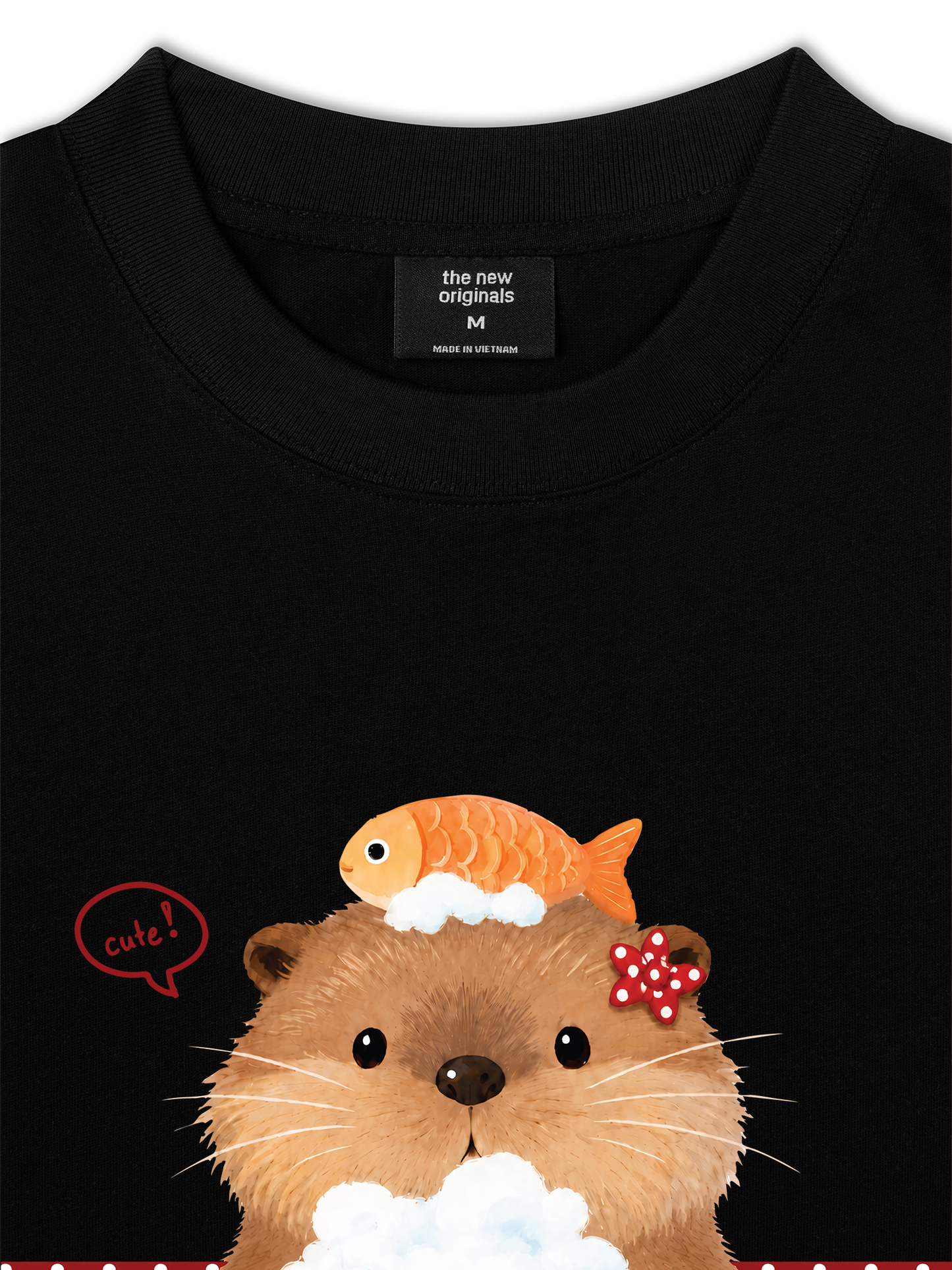 Áo Thun Relaxed Fit Animal Mood Bubble Beaver