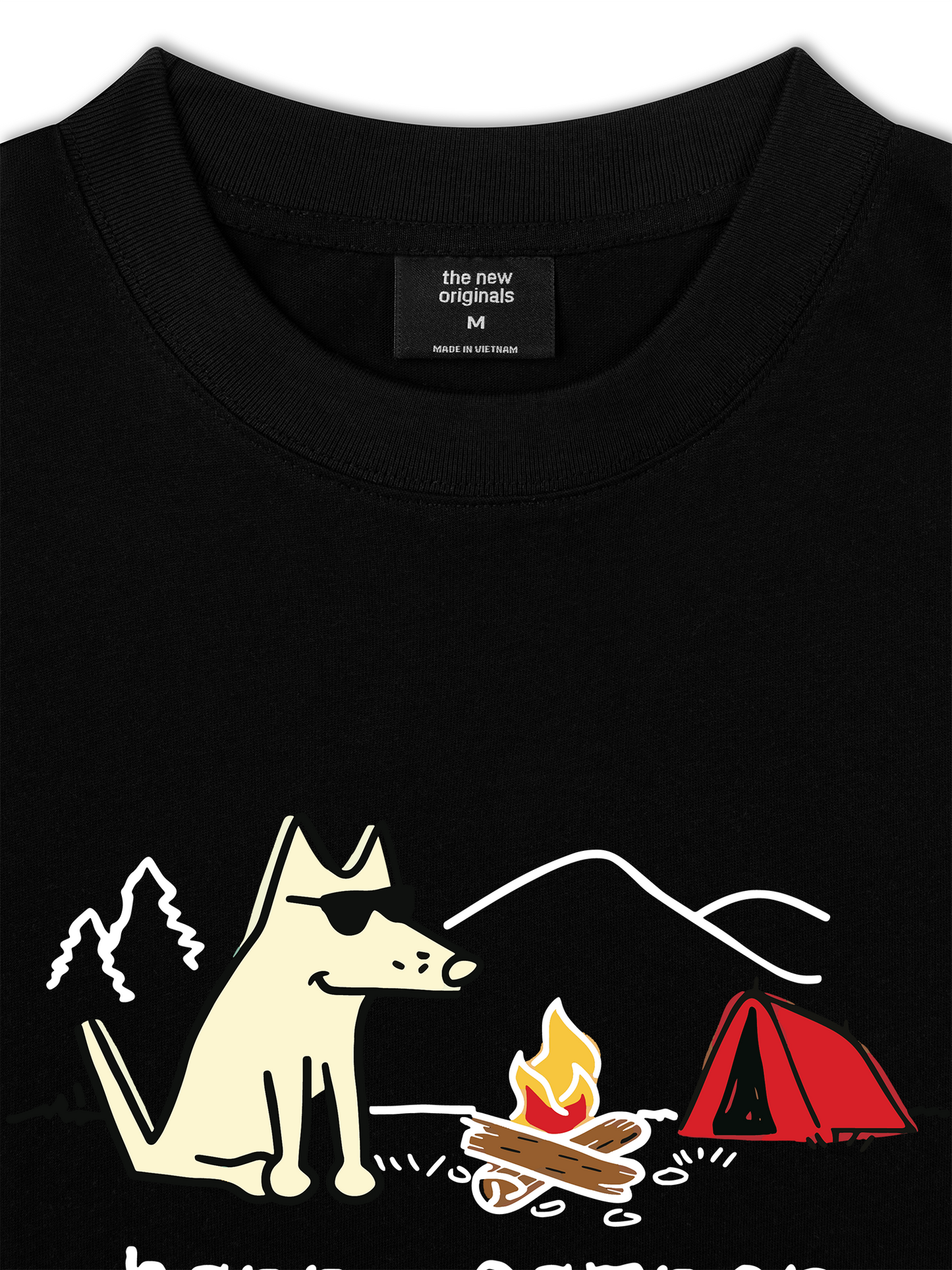 Áo Thun Relaxed Fit Go Outside Happy Camper Dog