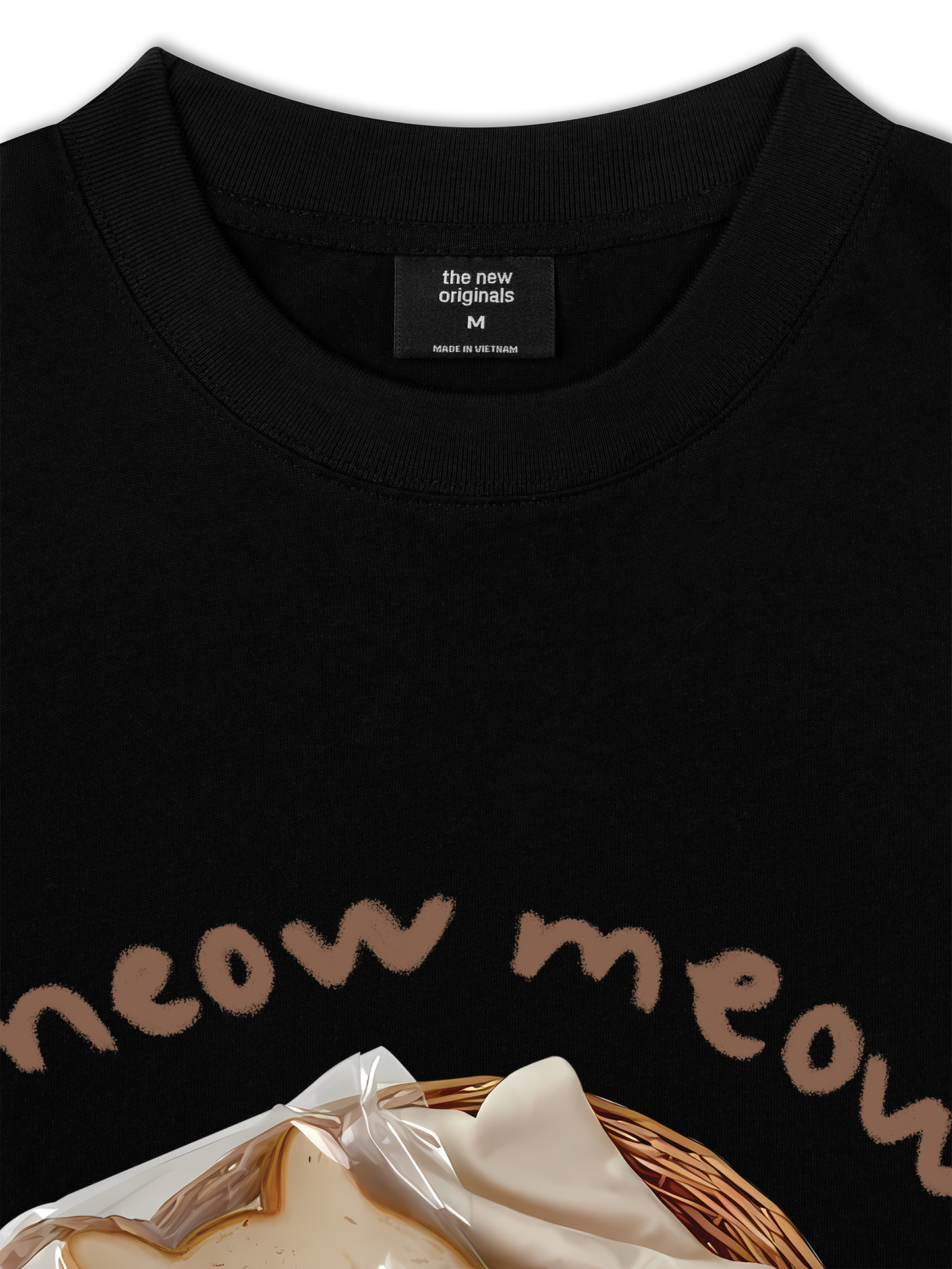 Áo Thun Relaxed Fit Sweet Pastry Meow Meow Bead
