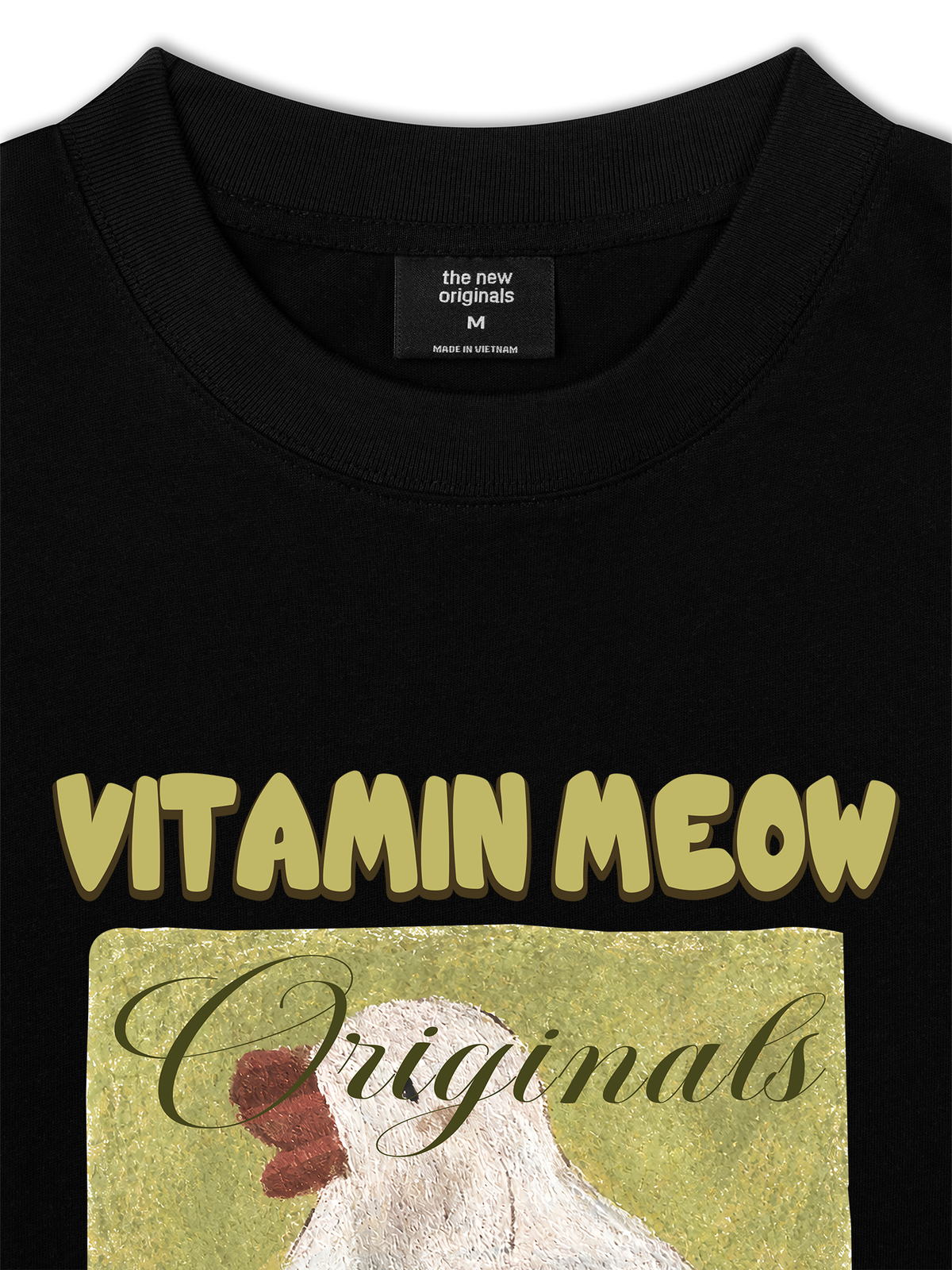 Áo Thun Relaxed Fit  Vitamin Meow With Duck