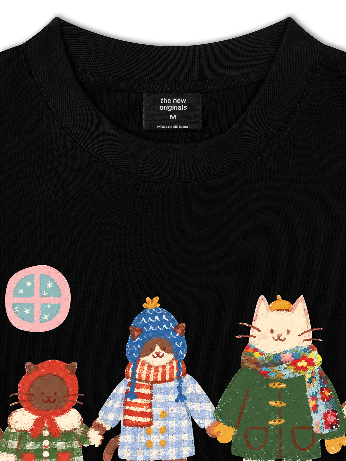 Áo Thun Relaxed Fit 3 Cozy Cats