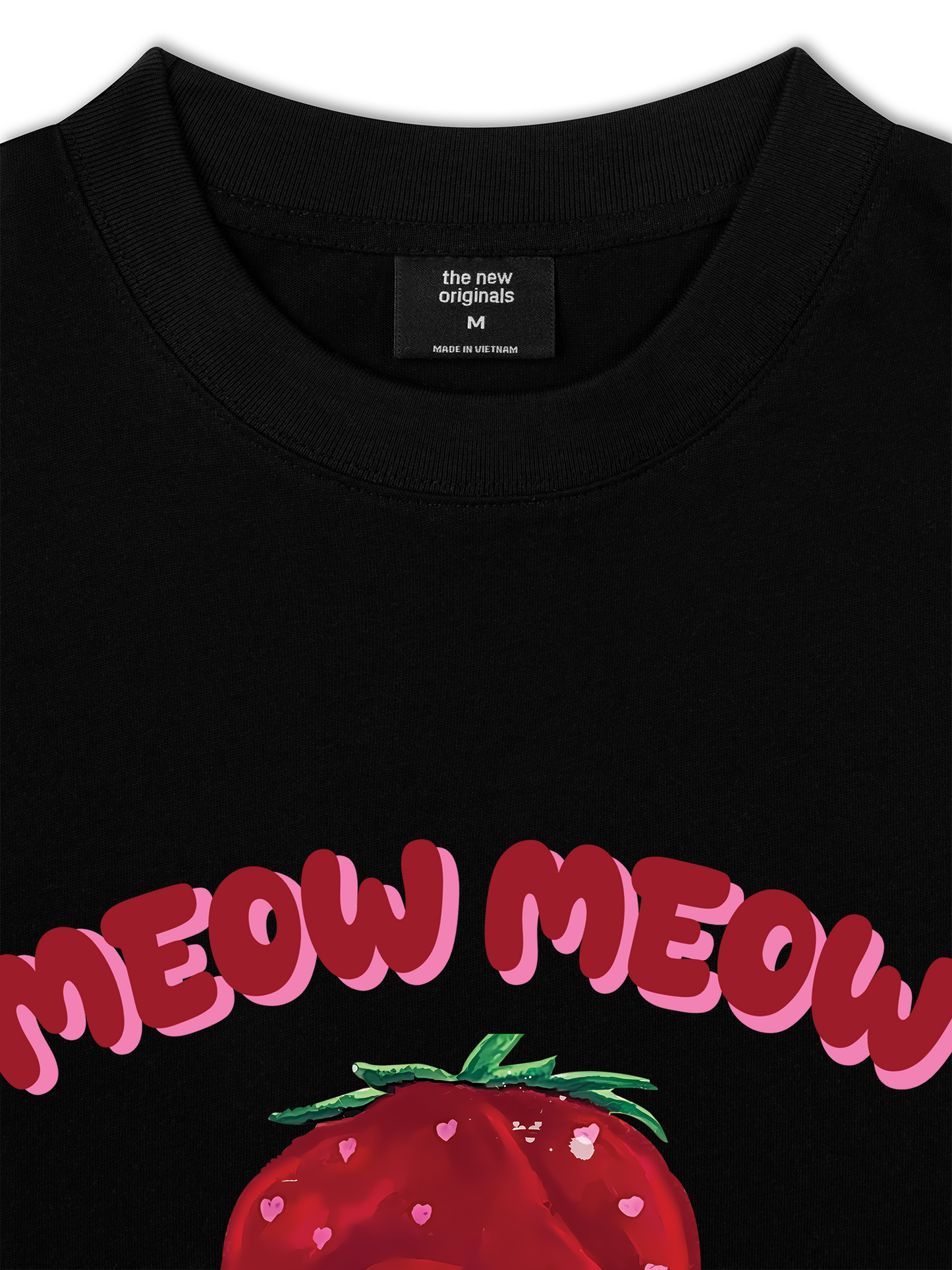 Áo Thun Relaxed Fit Meow Meow Strawberry
