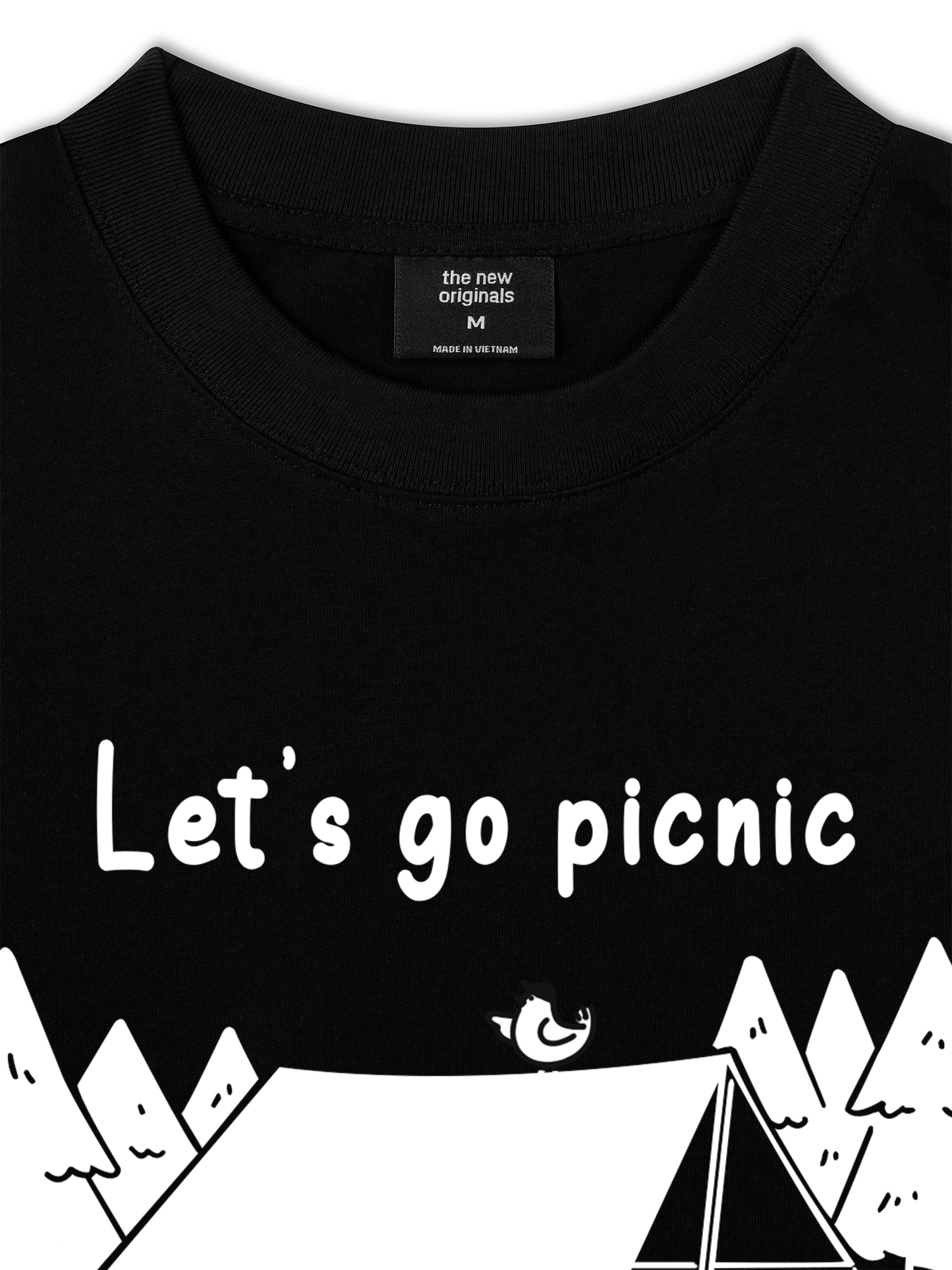 Áo Thun Relaxed Fit Go Outside Let's Go Picnic