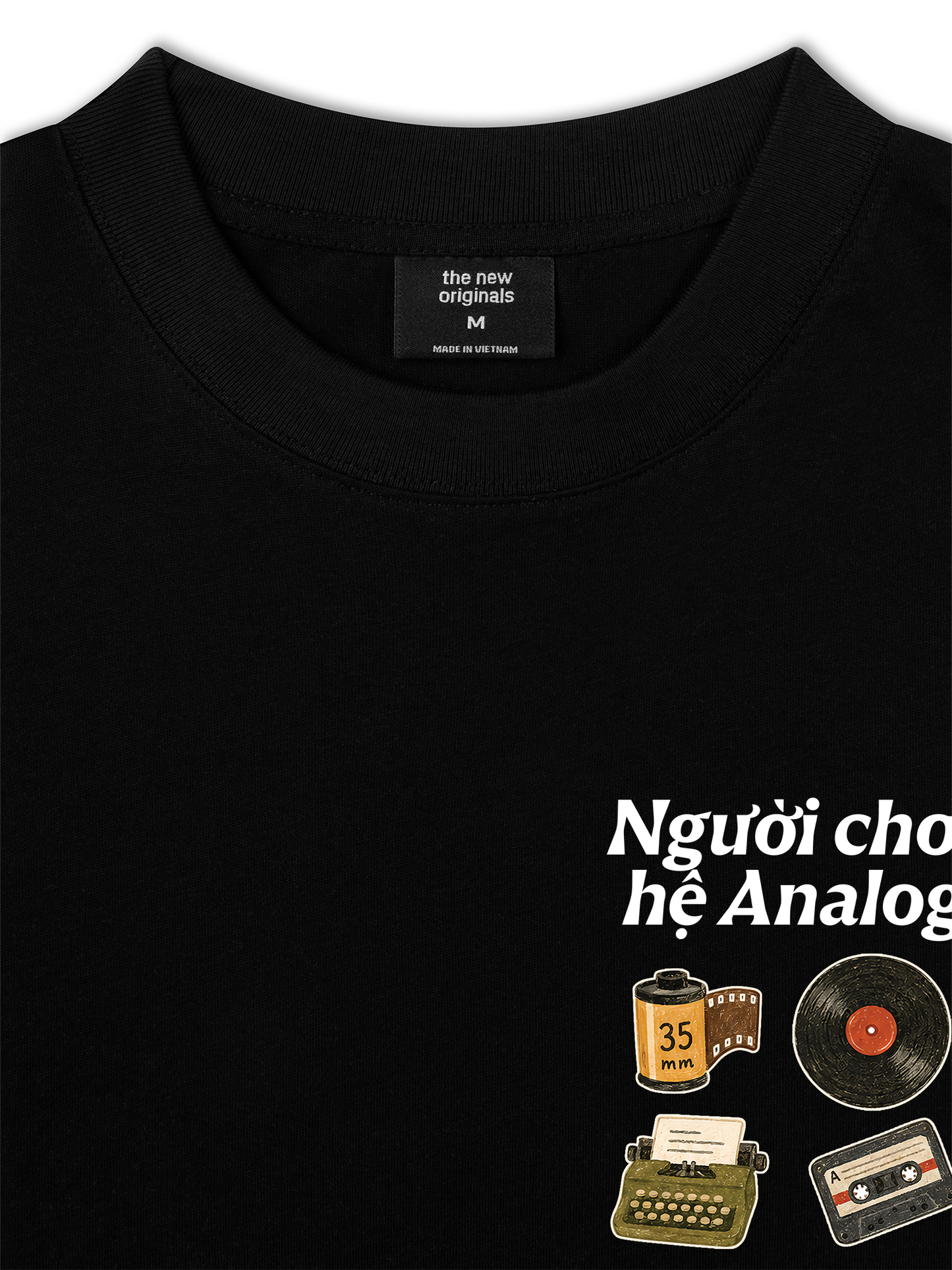 Áo Thun Relaxed Fit Người Chơi Hệ Analog